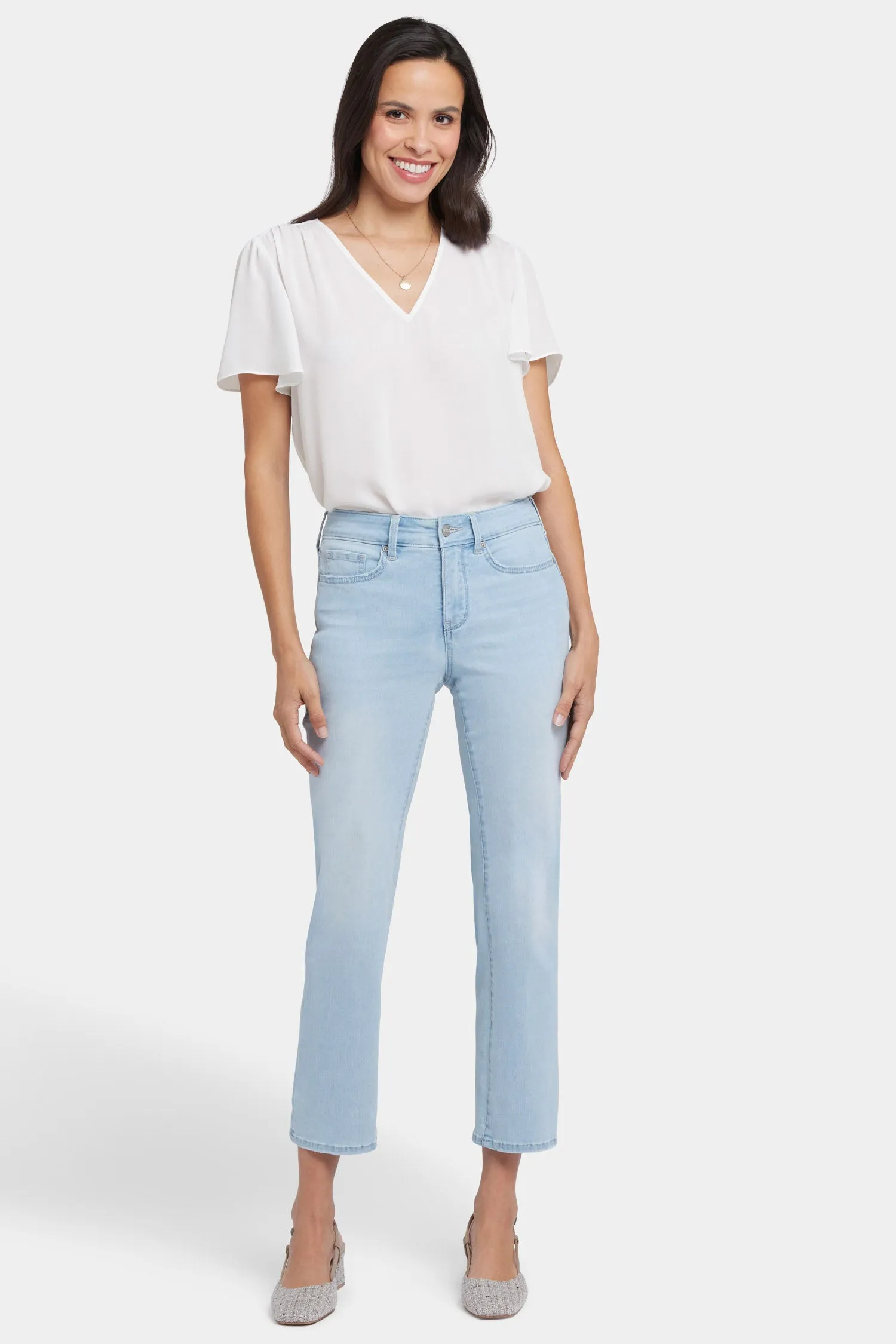 Marilyn Straight Ankle Jeans - Clear Waters sold by NYDJ