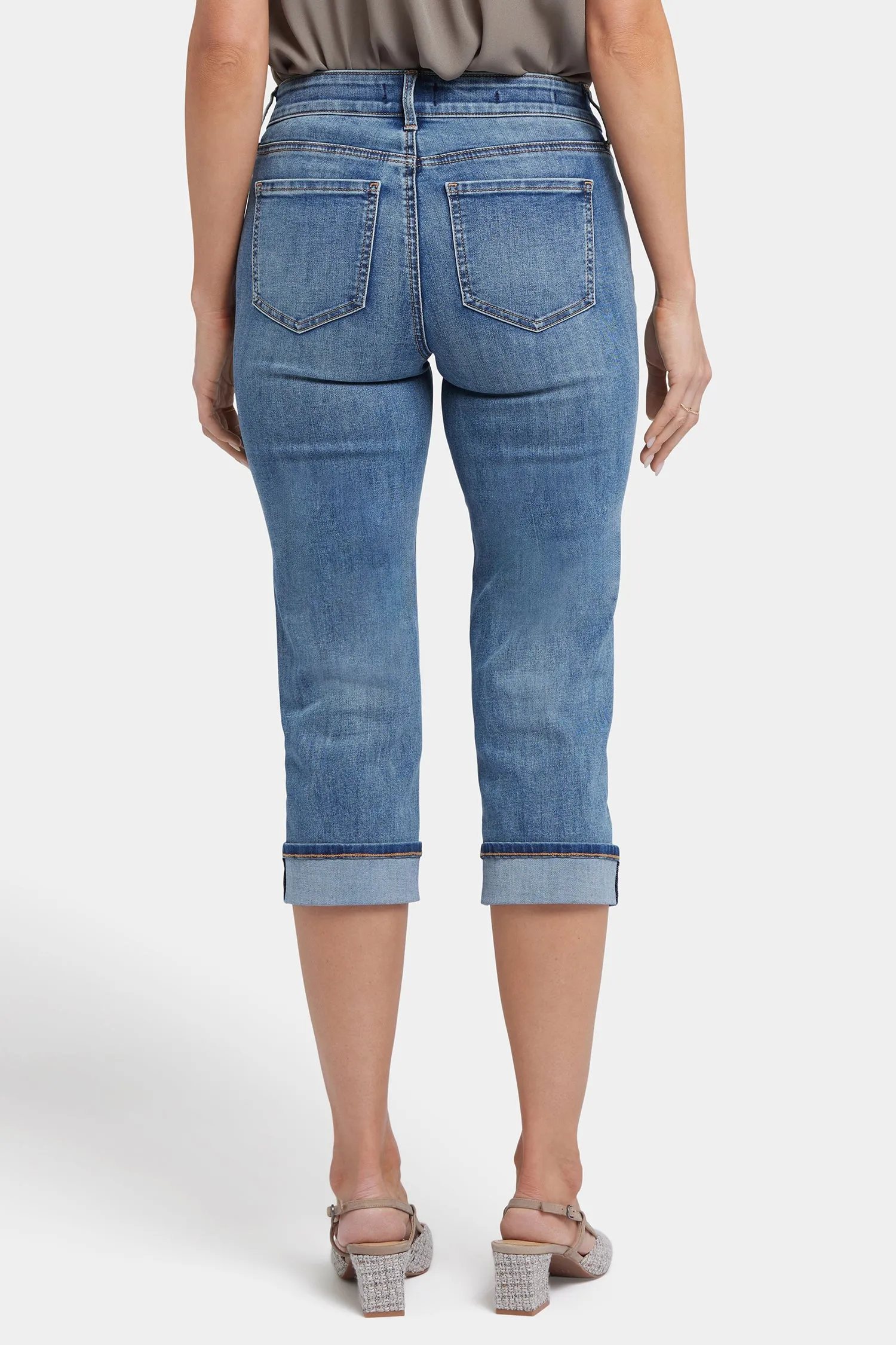 Marilyn Straight Crop Jeans In Petite - Majorca Bay sold by NYDJ product image thumbnail 2