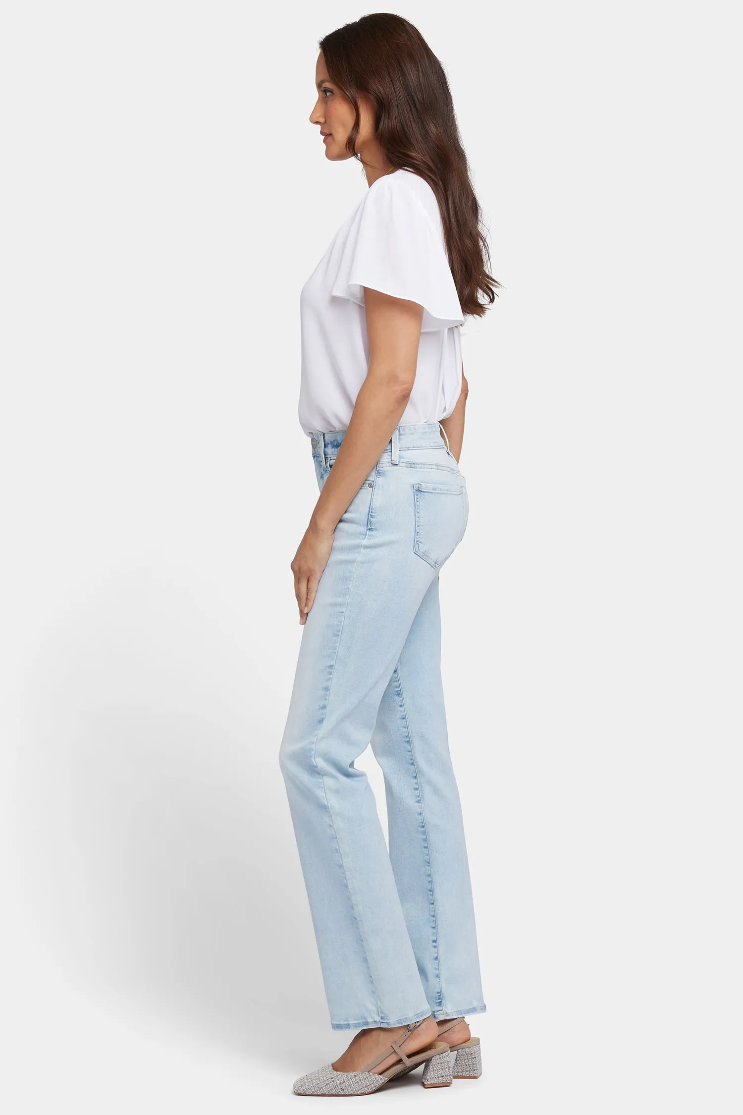 Marilyn Straight Jeans In Petite - Pamplona Ice sold by NYDJ product image thumbnail 5