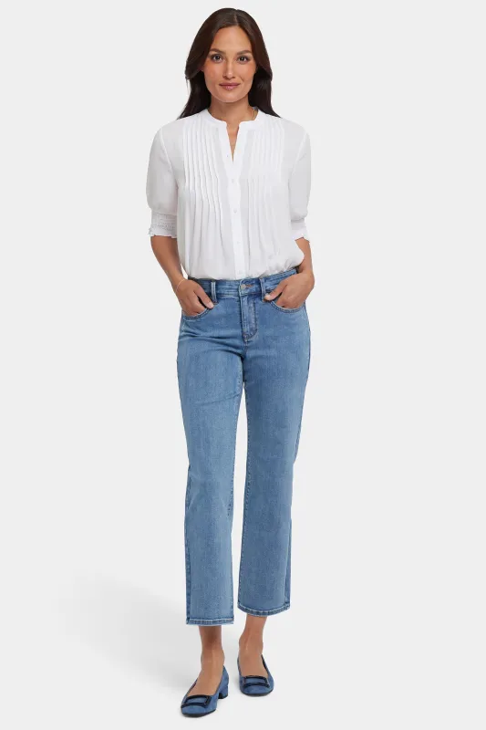 Marilyn Straight Ankle Jeans In Petite - Minorca Isle sold by NYDJ