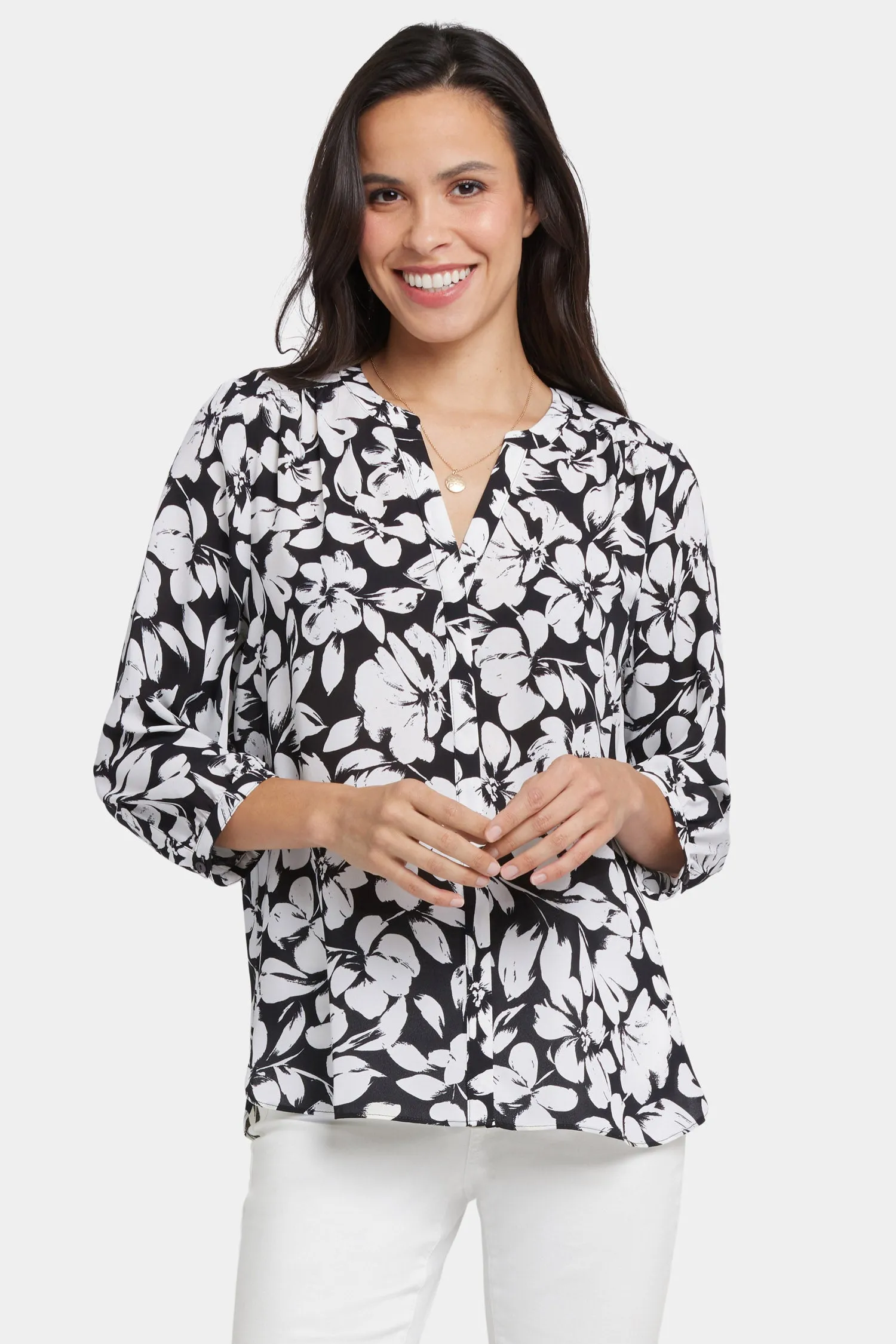 Pintuck Blouse - Gran Via sold by NYDJ product image thumbnail 4