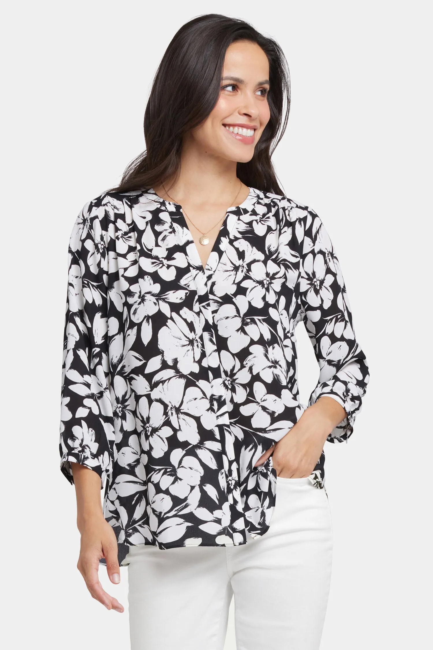 Pintuck Blouse - Gran Via sold by NYDJ