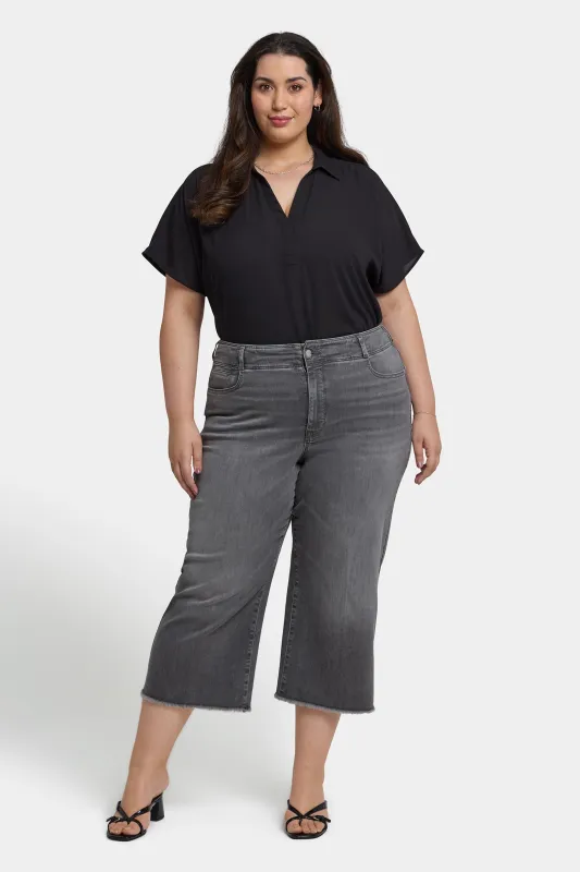 Brigitte Wide Leg Capri Jeans In Plus Size - Frontera Bluffs sold by NYDJ