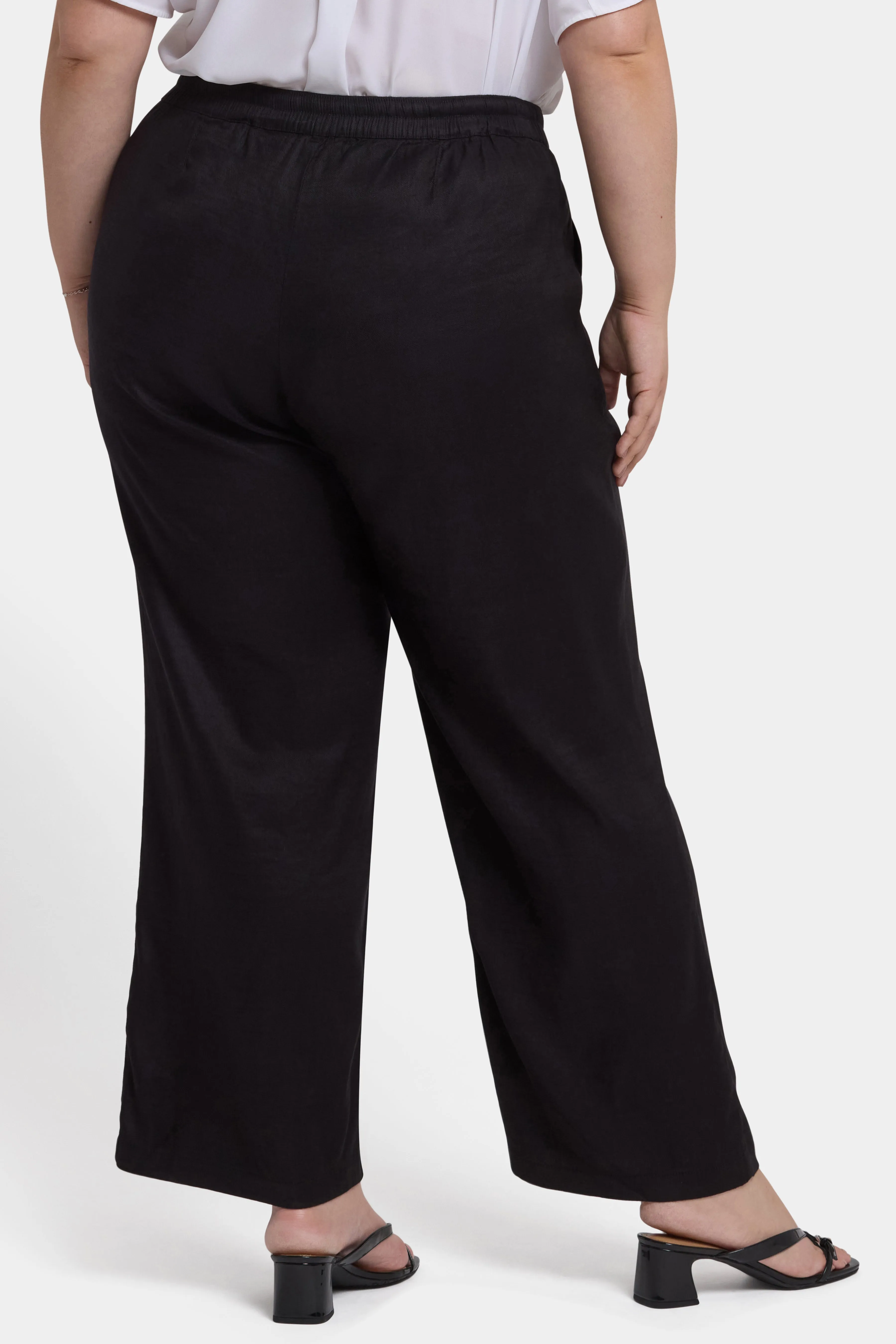 Relaxed Drawstring Pull-On Pants In Plus Size - Black sold by NYDJ product image thumbnail 2