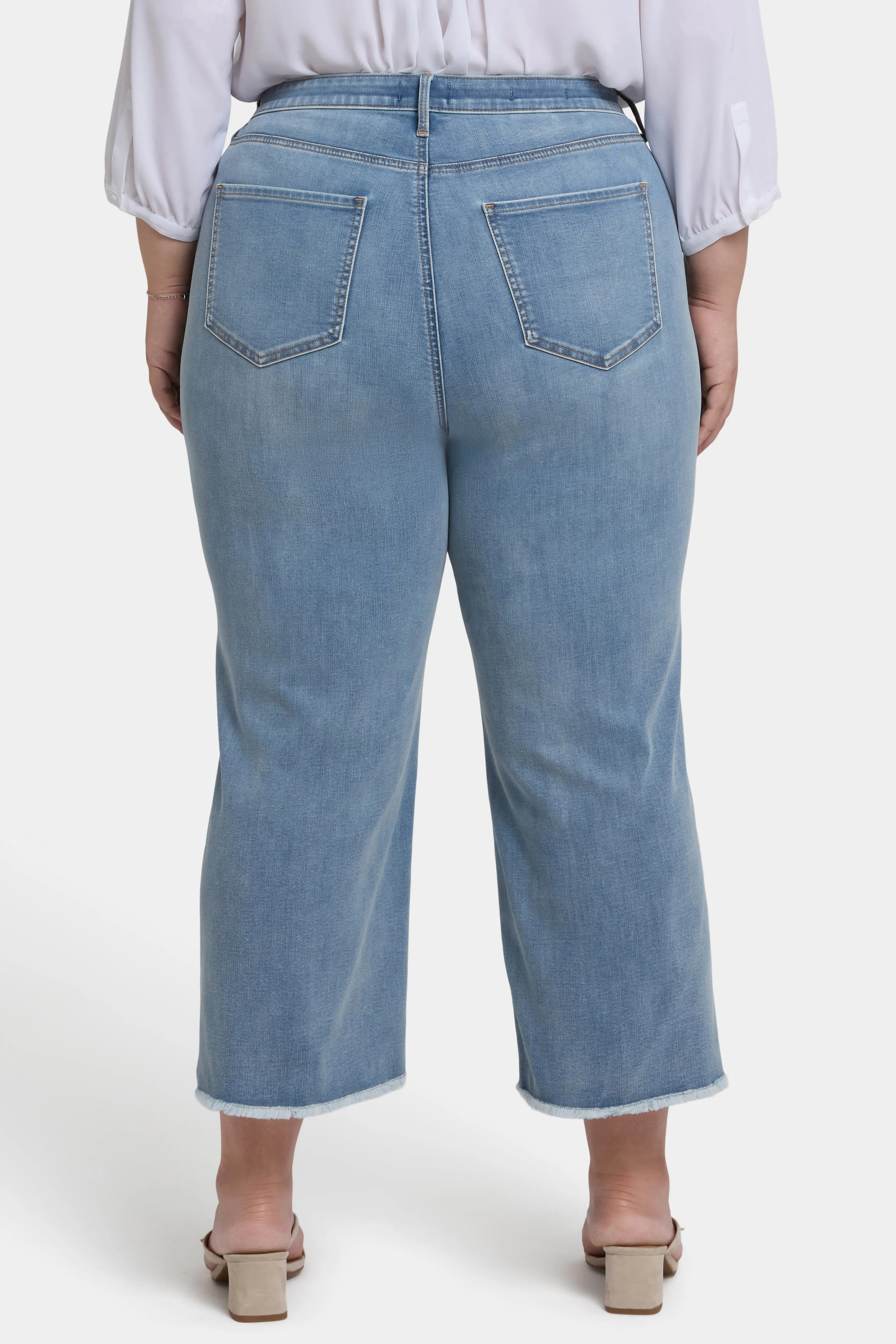 Coco Relaxed Wide Leg Crop Jeans In Plus Size - Santiago Sea sold by NYDJ product image thumbnail 2