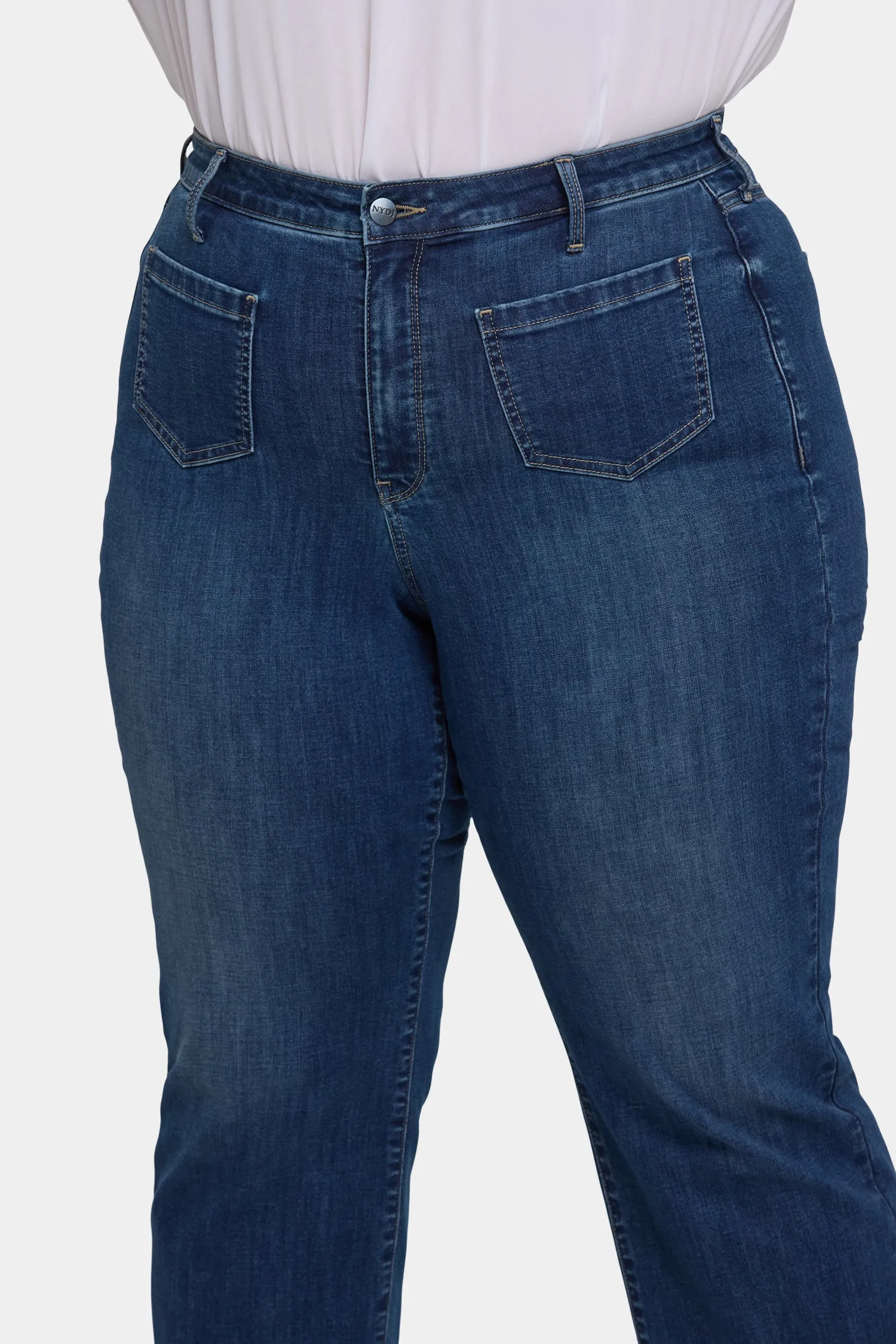 Coco Relaxed Wide Leg Crop Jeans In Plus Size - Rio Rapids sold by NYDJ product image thumbnail 5