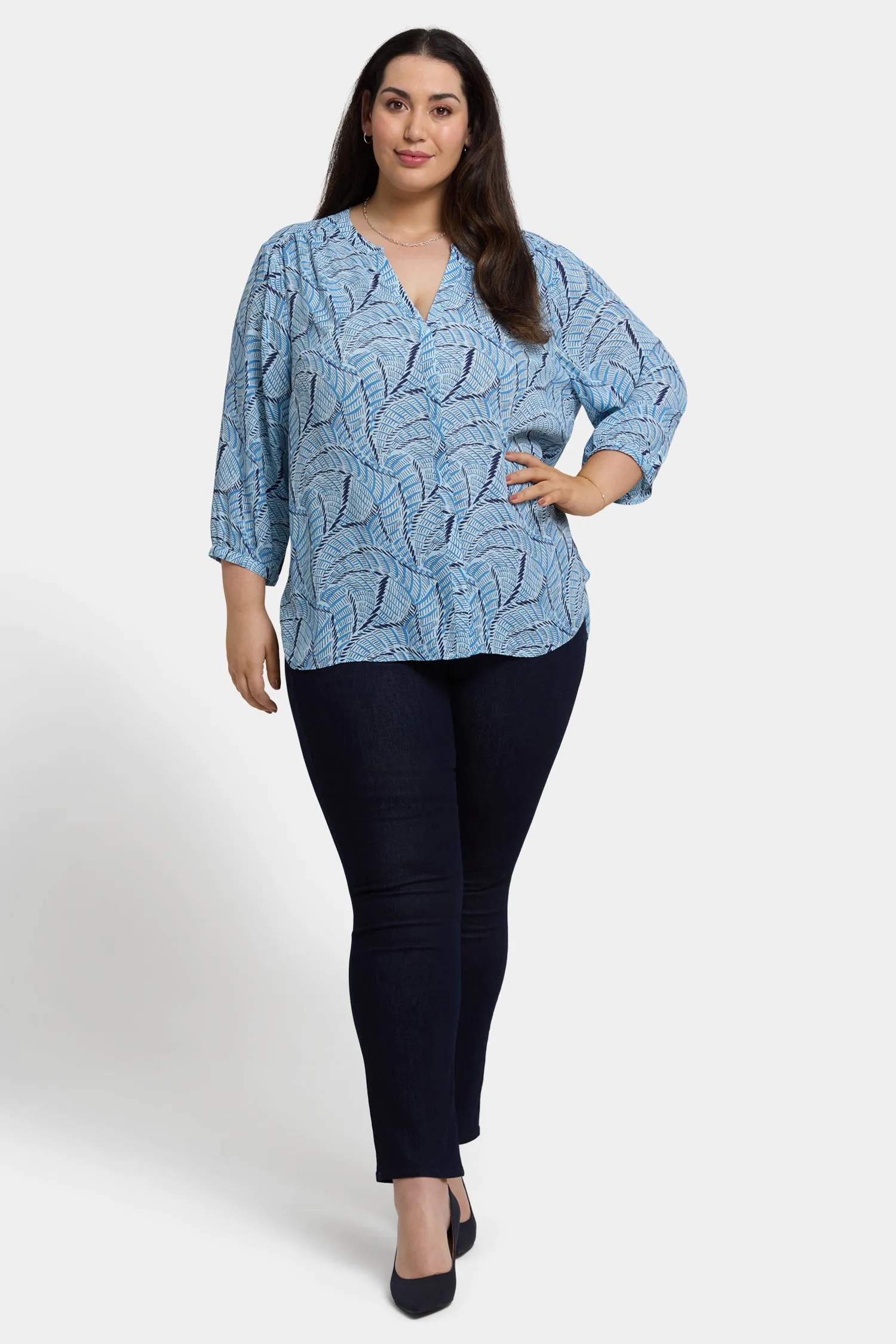 Pintuck Blouse In Plus Size - La Serena sold by NYDJ product image thumbnail 4