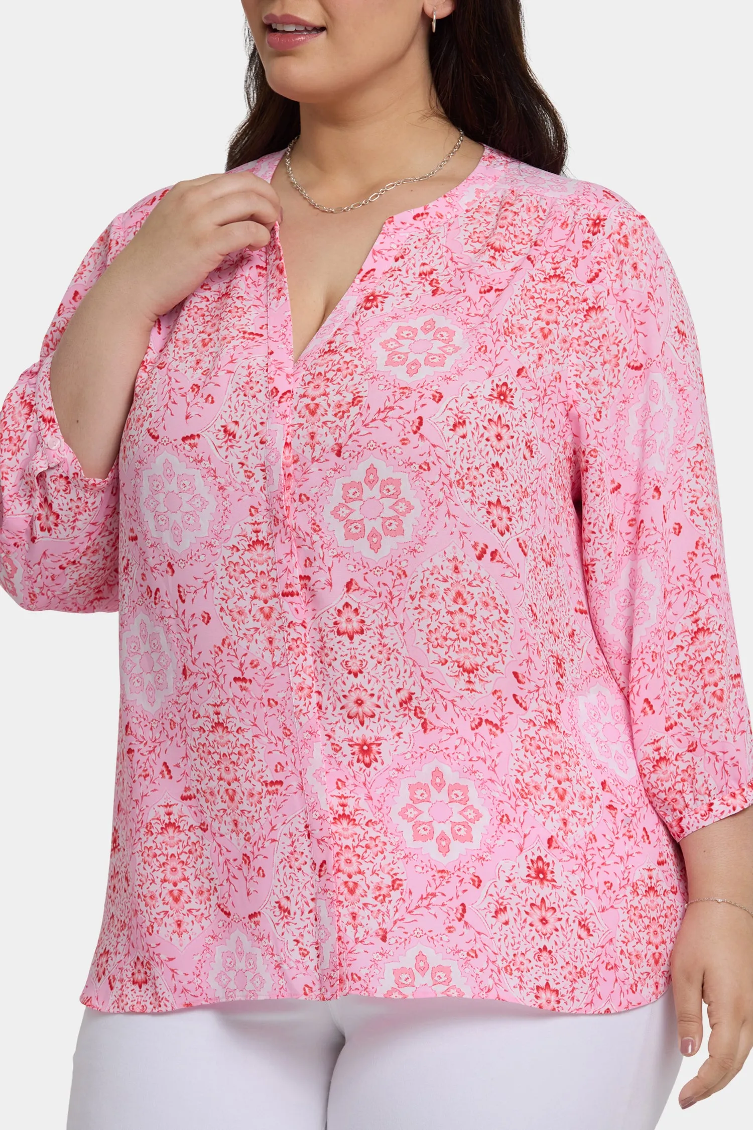 Pintuck Blouse In Plus Size - Isla Magica sold by NYDJ product image thumbnail 5