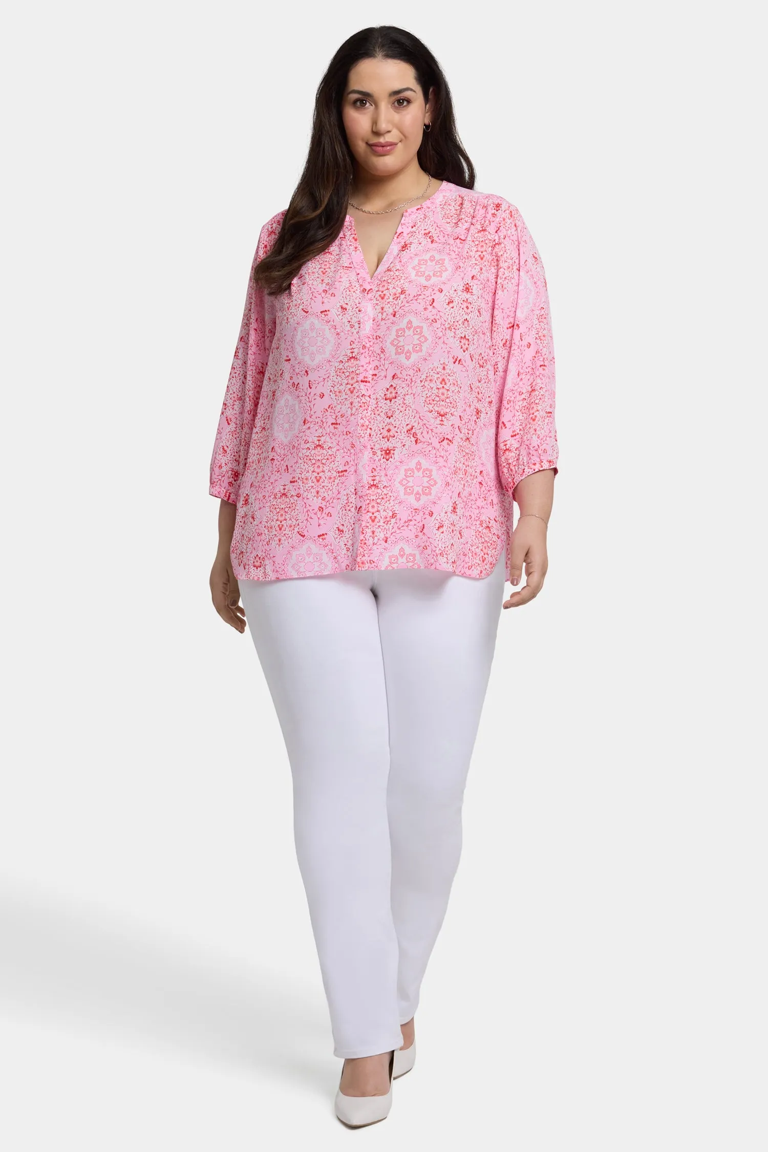 Pintuck Blouse In Plus Size - Isla Magica sold by NYDJ product image thumbnail 4