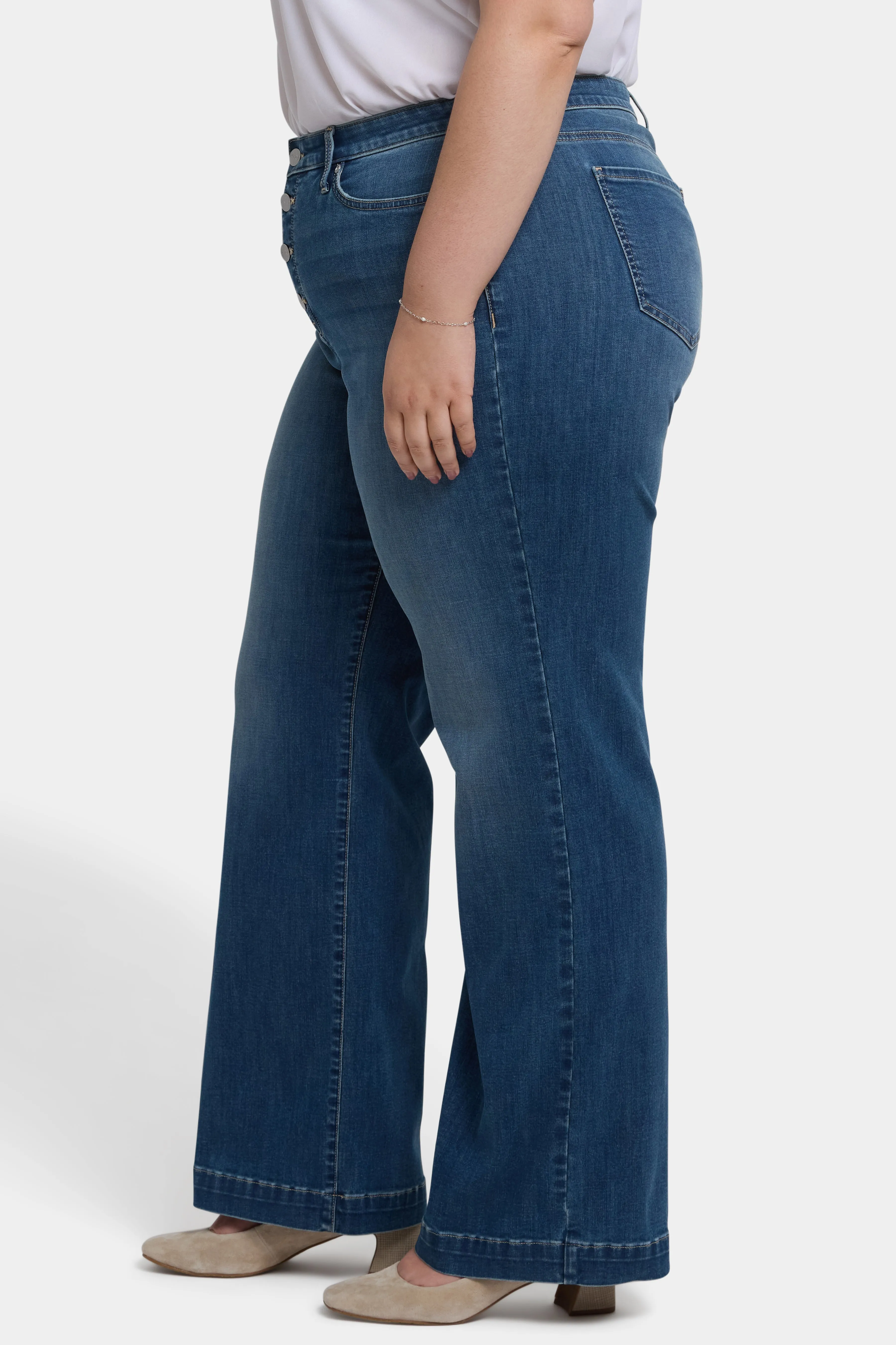 Teresa Wide Leg Jeans In Plus Size - Costa Brava sold by NYDJ product image thumbnail 3