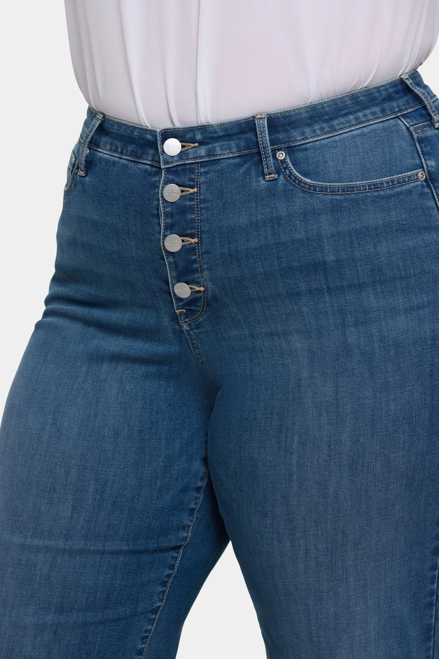 Teresa Wide Leg Jeans In Plus Size - Costa Brava sold by NYDJ product image thumbnail 5