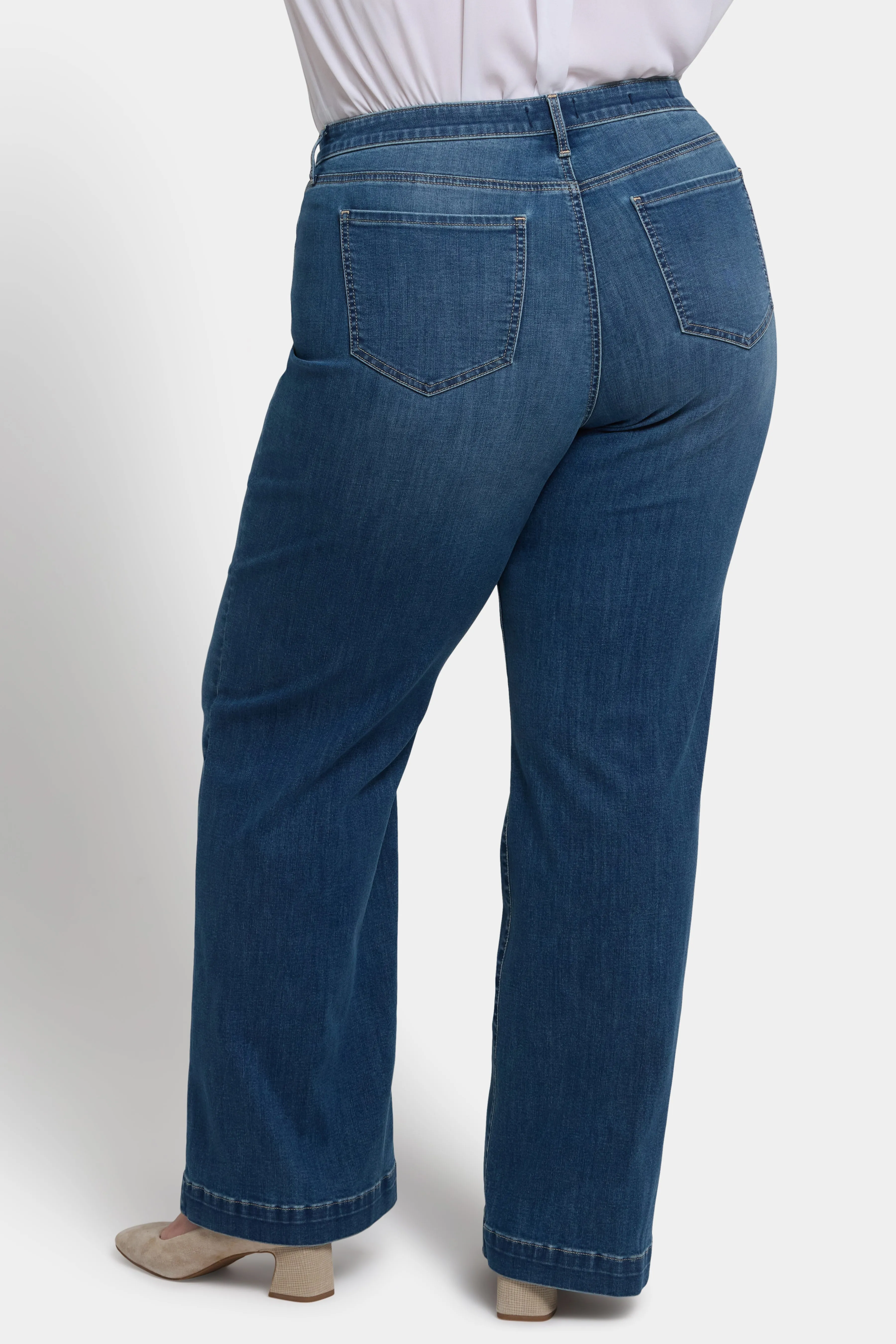 Teresa Wide Leg Jeans In Plus Size - Costa Brava sold by NYDJ product image thumbnail 2