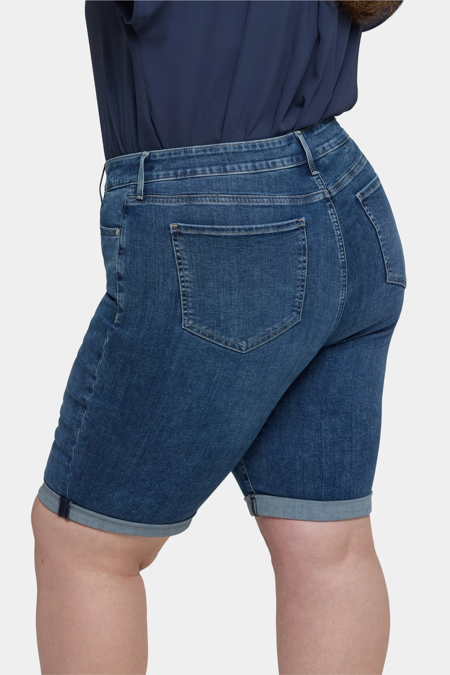 Briella 11 Inch Denim Shorts In Plus Size - Valencia Surf sold by NYDJ product image thumbnail 5