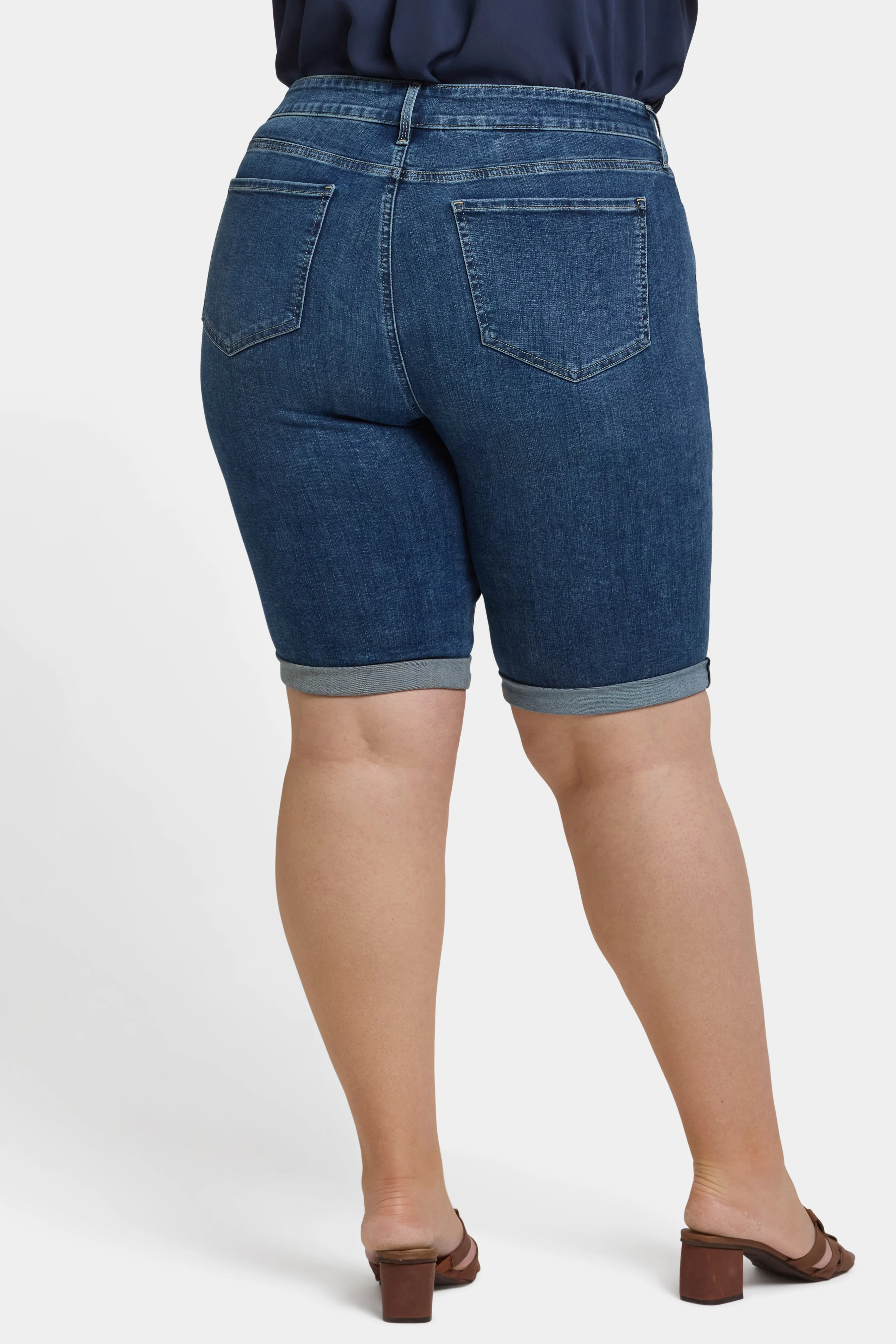 Briella 11 Inch Denim Shorts In Plus Size - Valencia Surf sold by NYDJ product image thumbnail 2