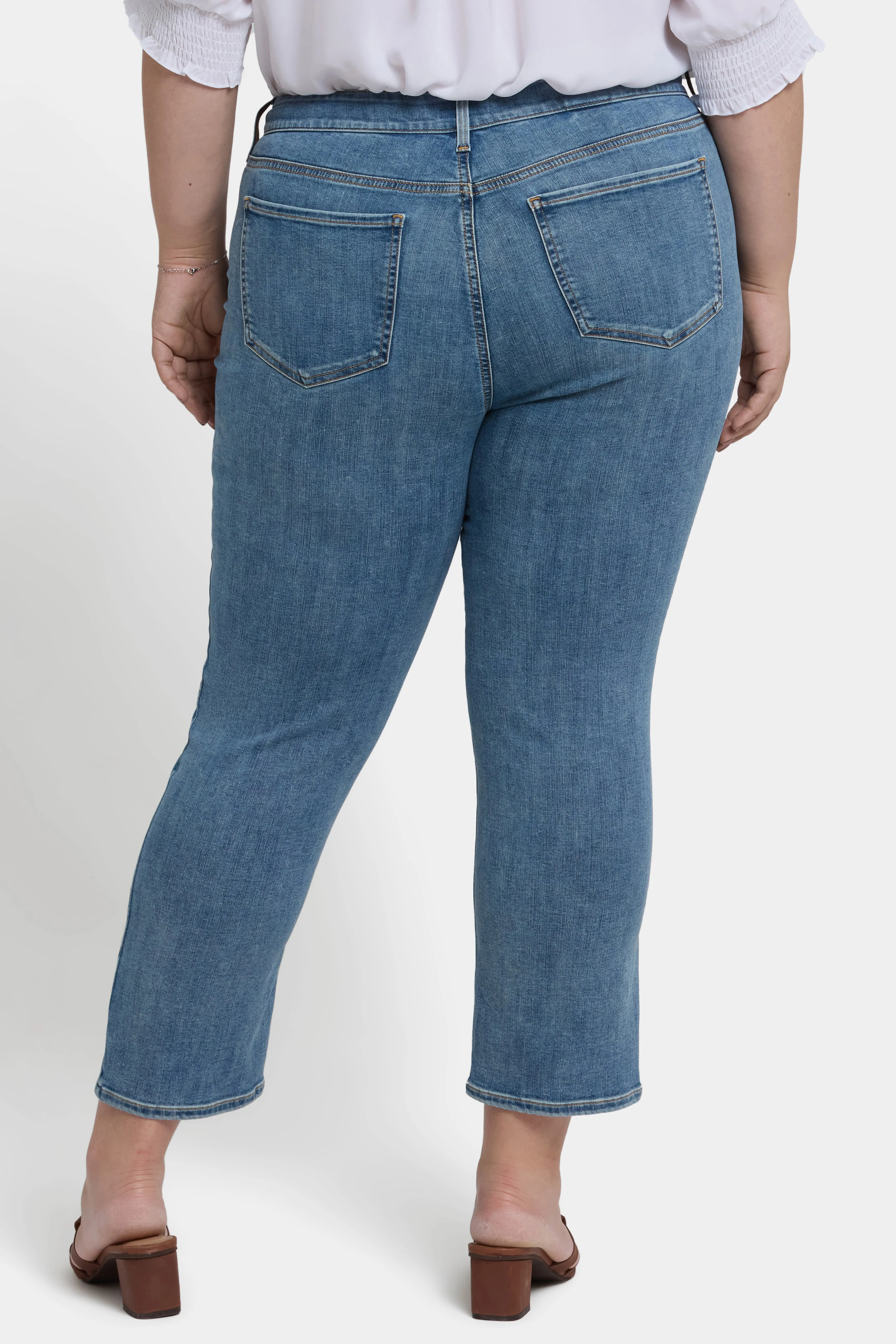 Marilyn Straight Ankle Jeans In Plus Size - Minorca Isle sold by NYDJ product image thumbnail 2