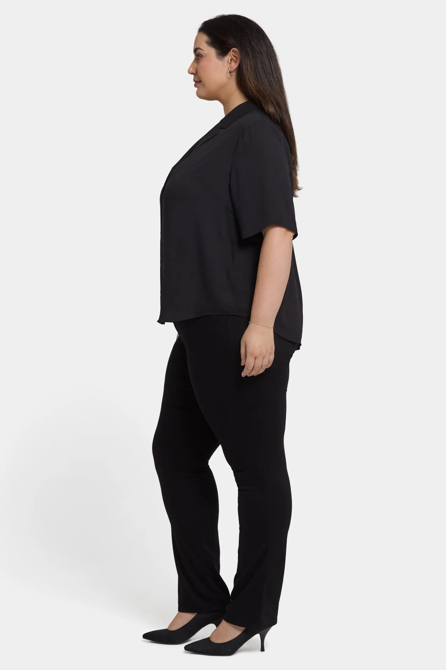 Gabrielle Short Sleeved Blouse In Plus Size - Black sold by NYDJ product image thumbnail 3