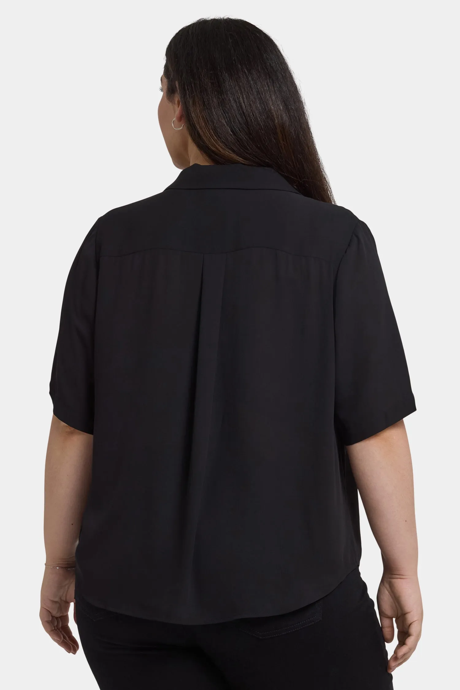 Gabrielle Short Sleeved Blouse In Plus Size - Black sold by NYDJ product image thumbnail 2