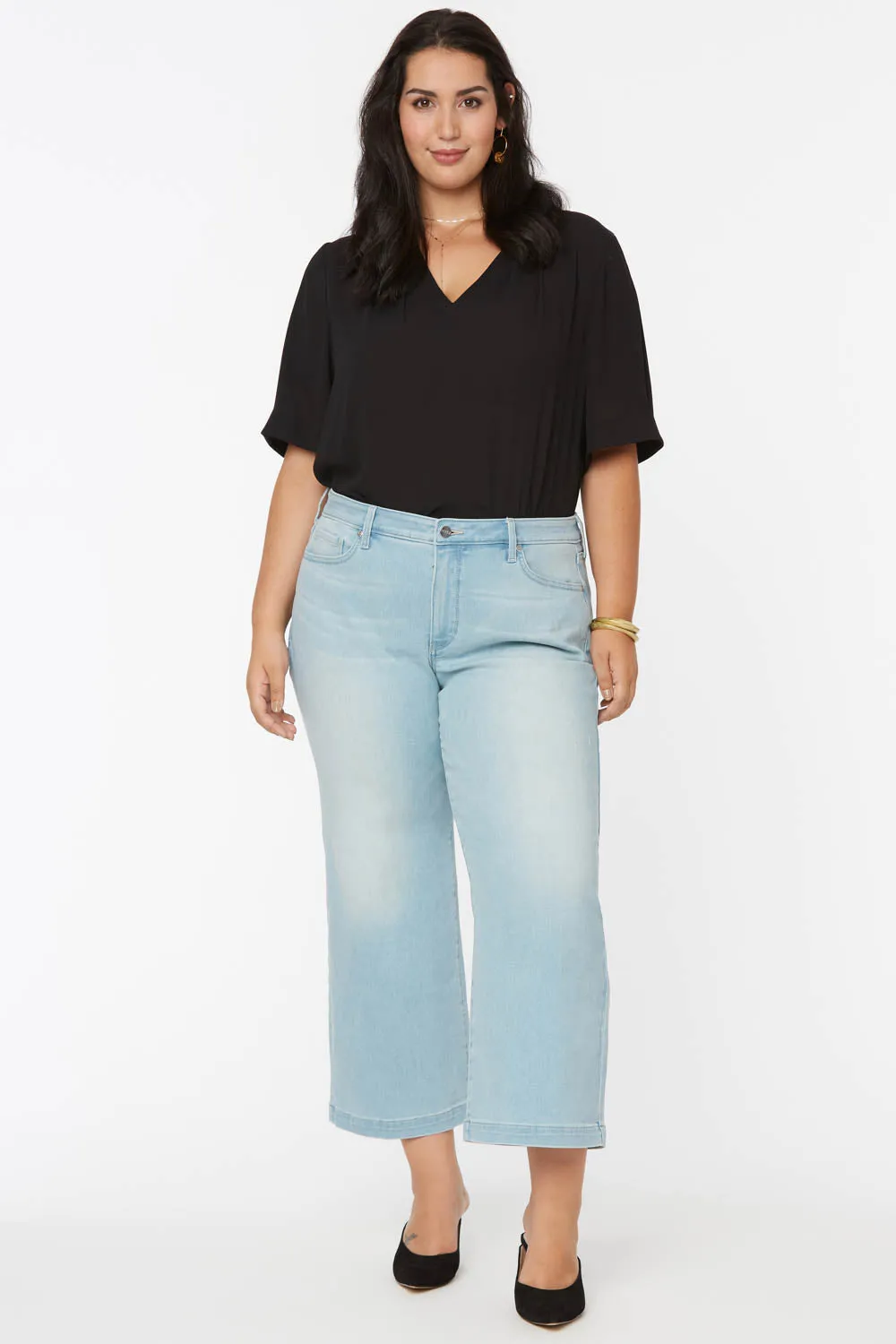 Teresa Wide Leg Ankle Jeans in Plus Size - Naomi sold by NYDJ product image thumbnail 4