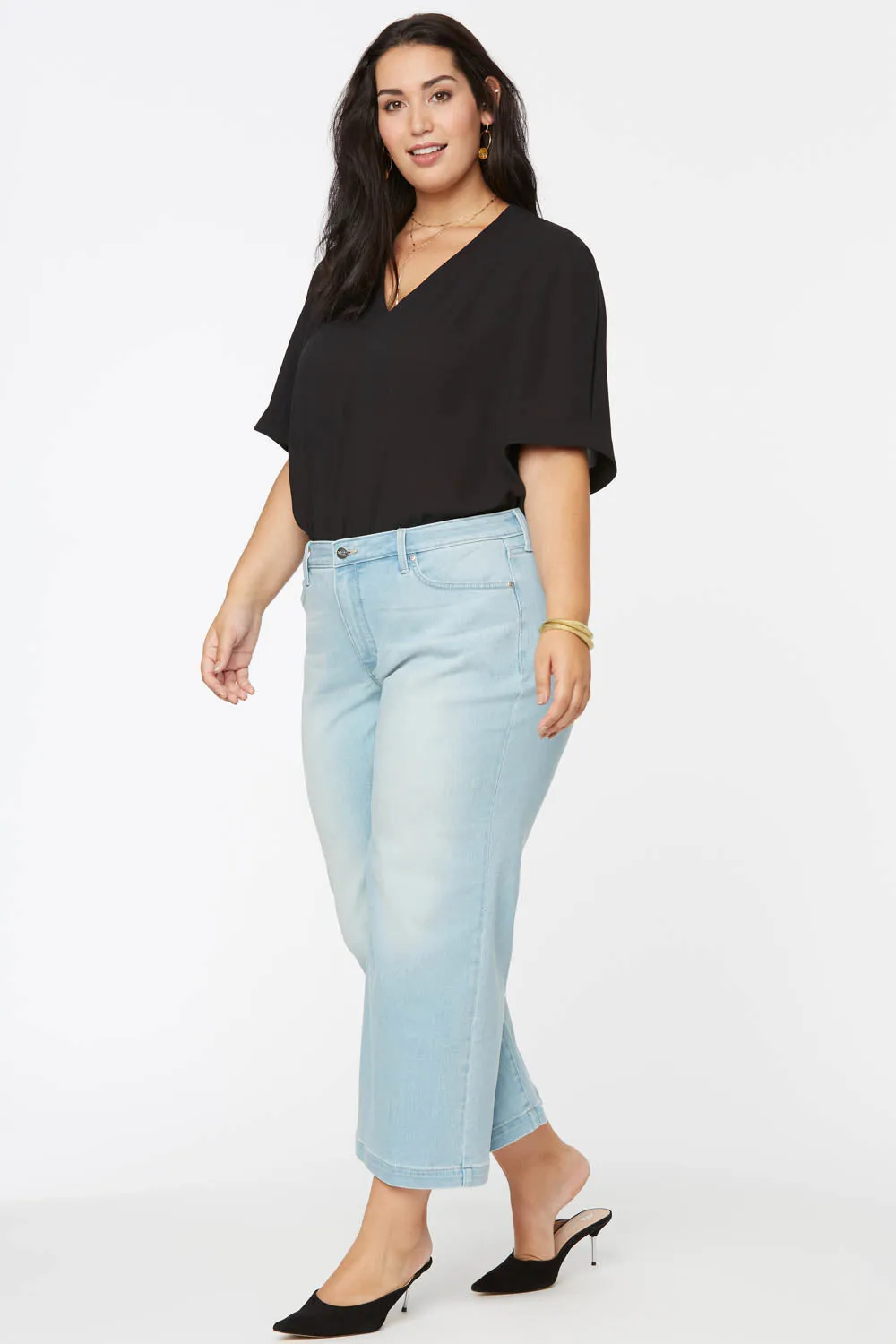 Teresa Wide Leg Ankle Jeans in Plus Size - Naomi sold by NYDJ