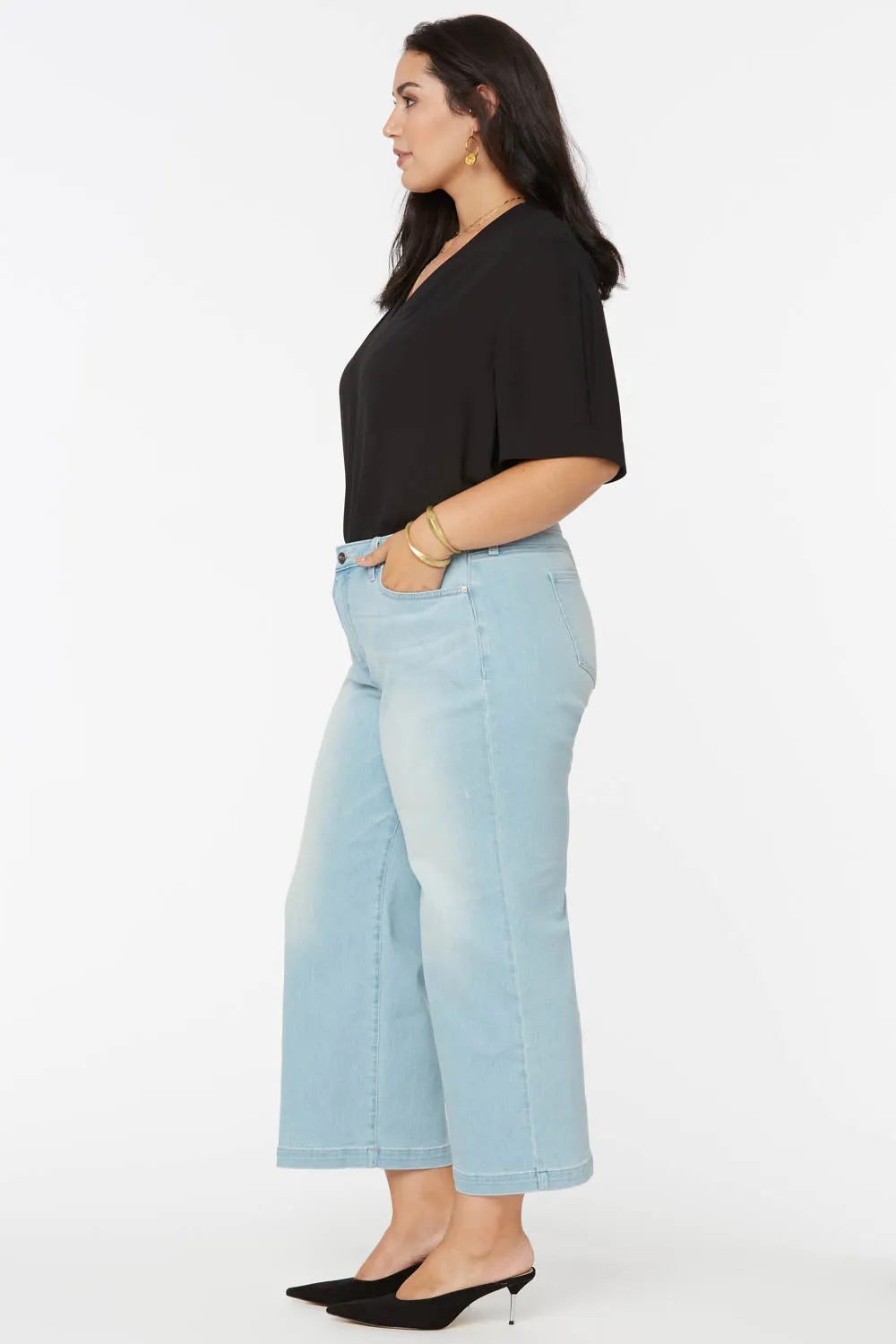 Teresa Wide Leg Ankle Jeans in Plus Size - Naomi sold by NYDJ product image thumbnail 5