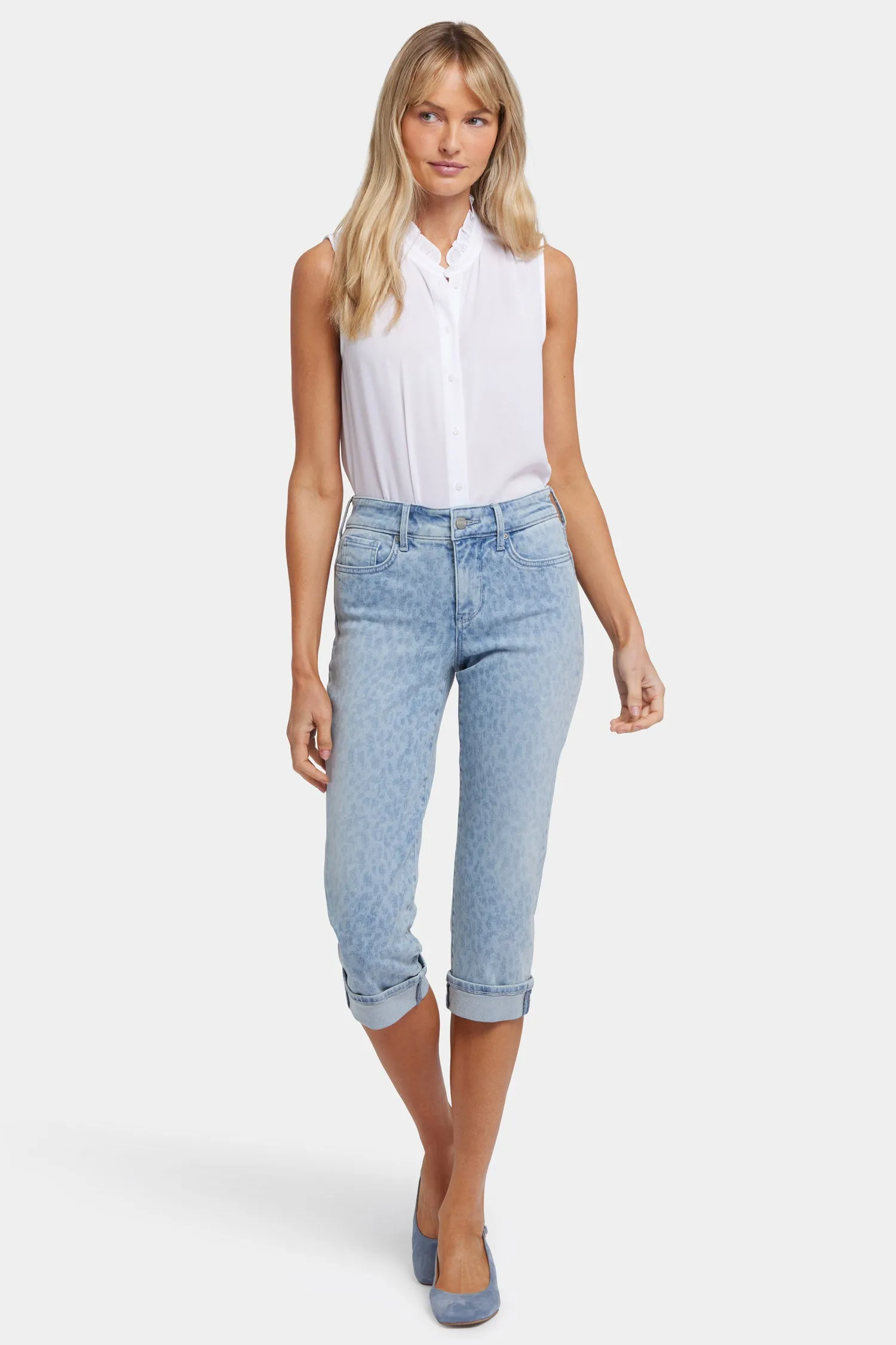 Marilyn Straight Crop Jeans In Petite - Alpine Spirit sold by NYDJ product image thumbnail 4