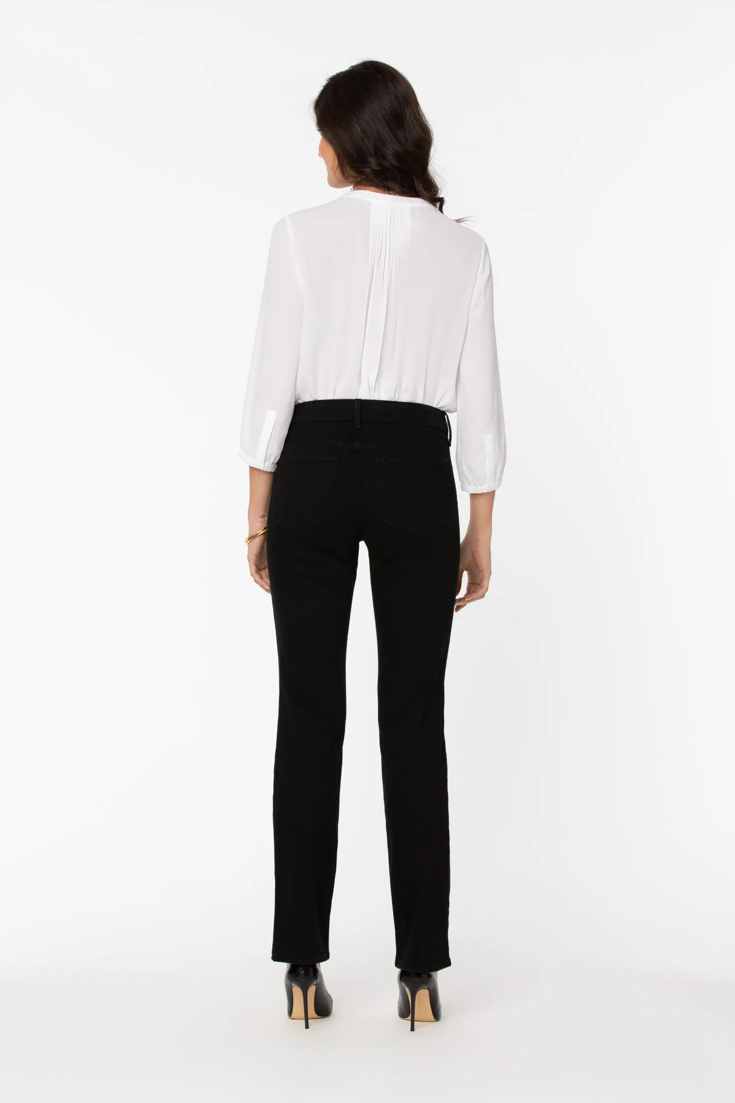 Marilyn Straight Jeans In Tall - Black sold by NYDJ product image thumbnail 3