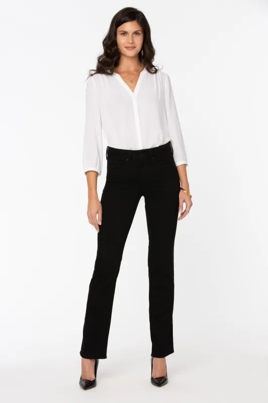 Marilyn Straight Jeans In Tall - Black sold by NYDJ