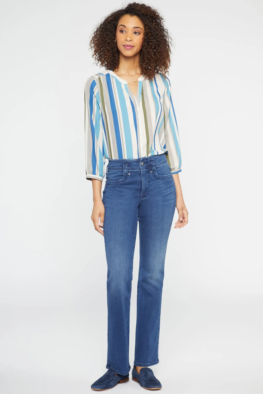 Marilyn Straight Jeans In Petite - Rendezvous sold by NYDJ product image thumbnail 5