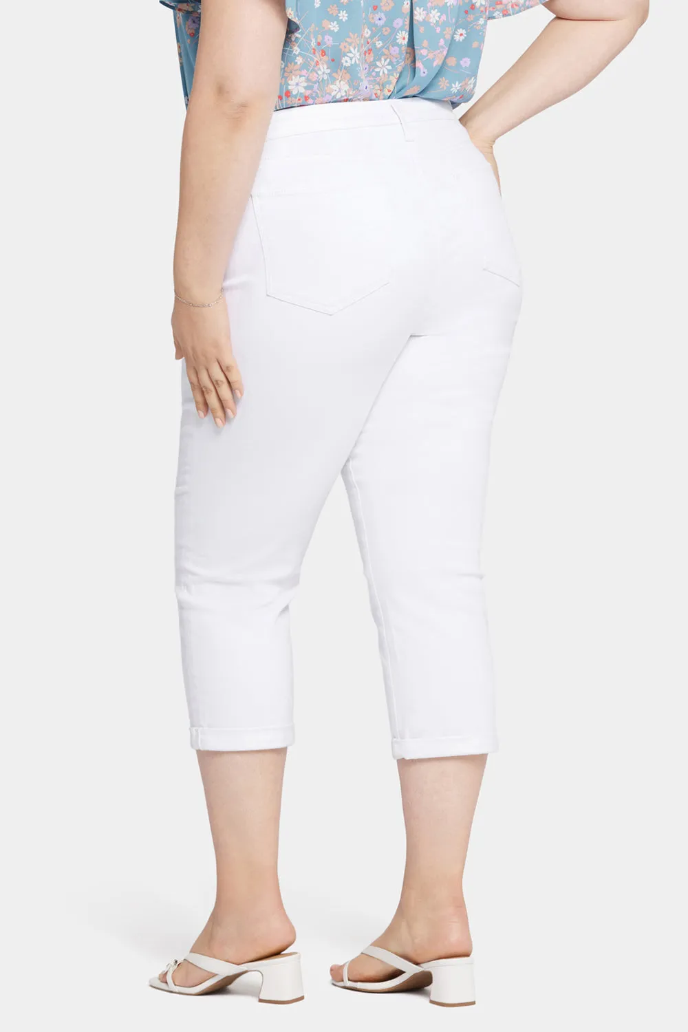 Chloe Skinny Capri Jeans In Plus Size - Optic White sold by NYDJ product image thumbnail 2
