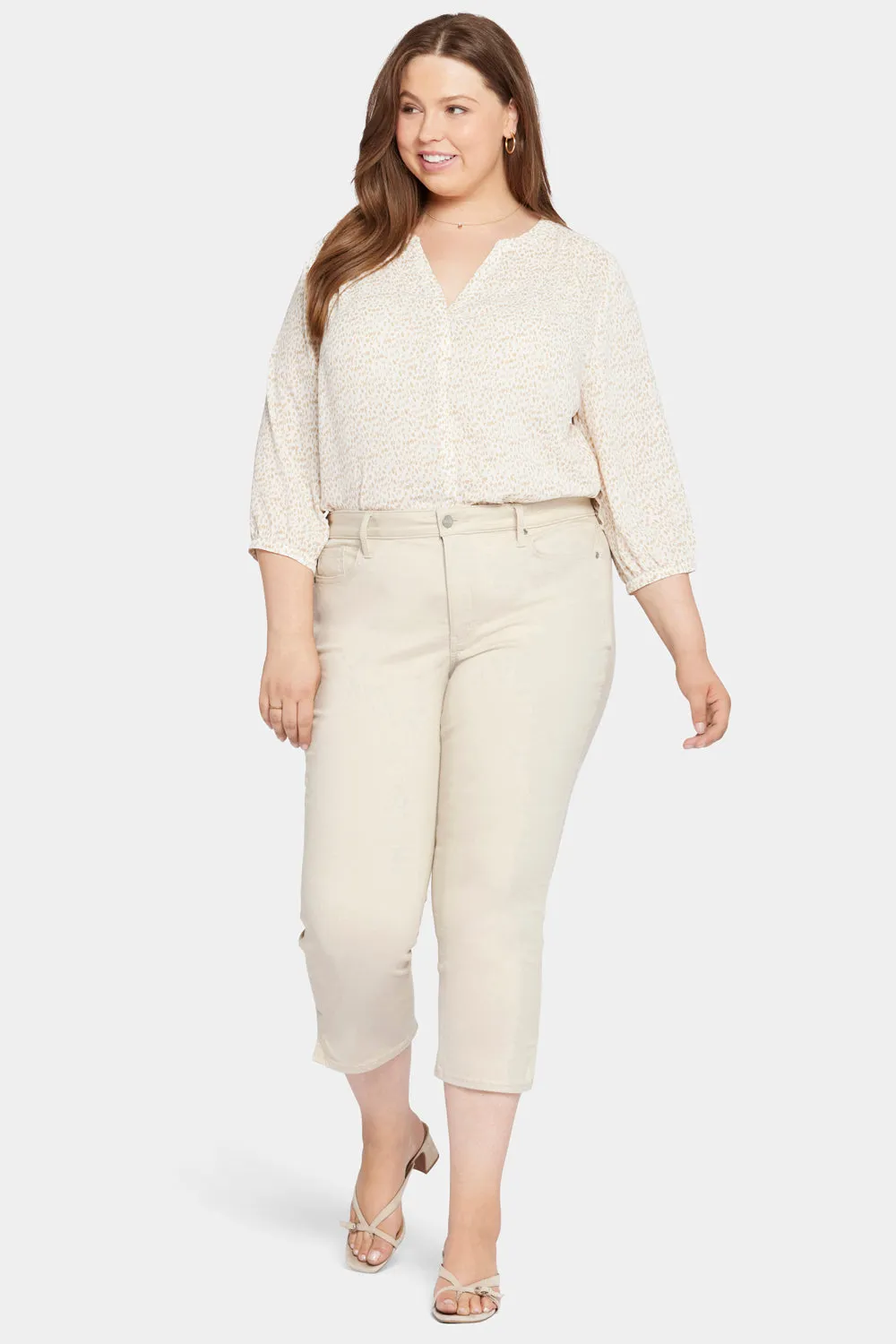 Chloe Capri Jeans In Plus Size - Feather sold by NYDJ product image thumbnail 4