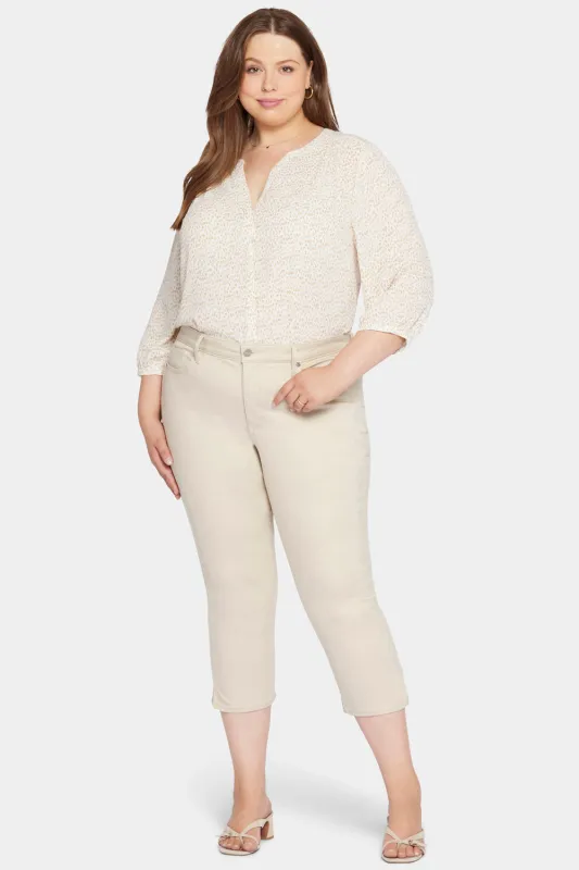 Chloe Capri Jeans In Plus Size - Feather sold by NYDJ
