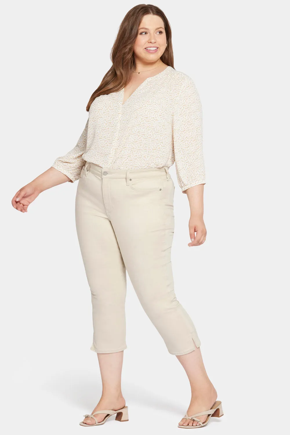 Chloe Capri Jeans In Plus Size - Feather sold by NYDJ product image thumbnail 5
