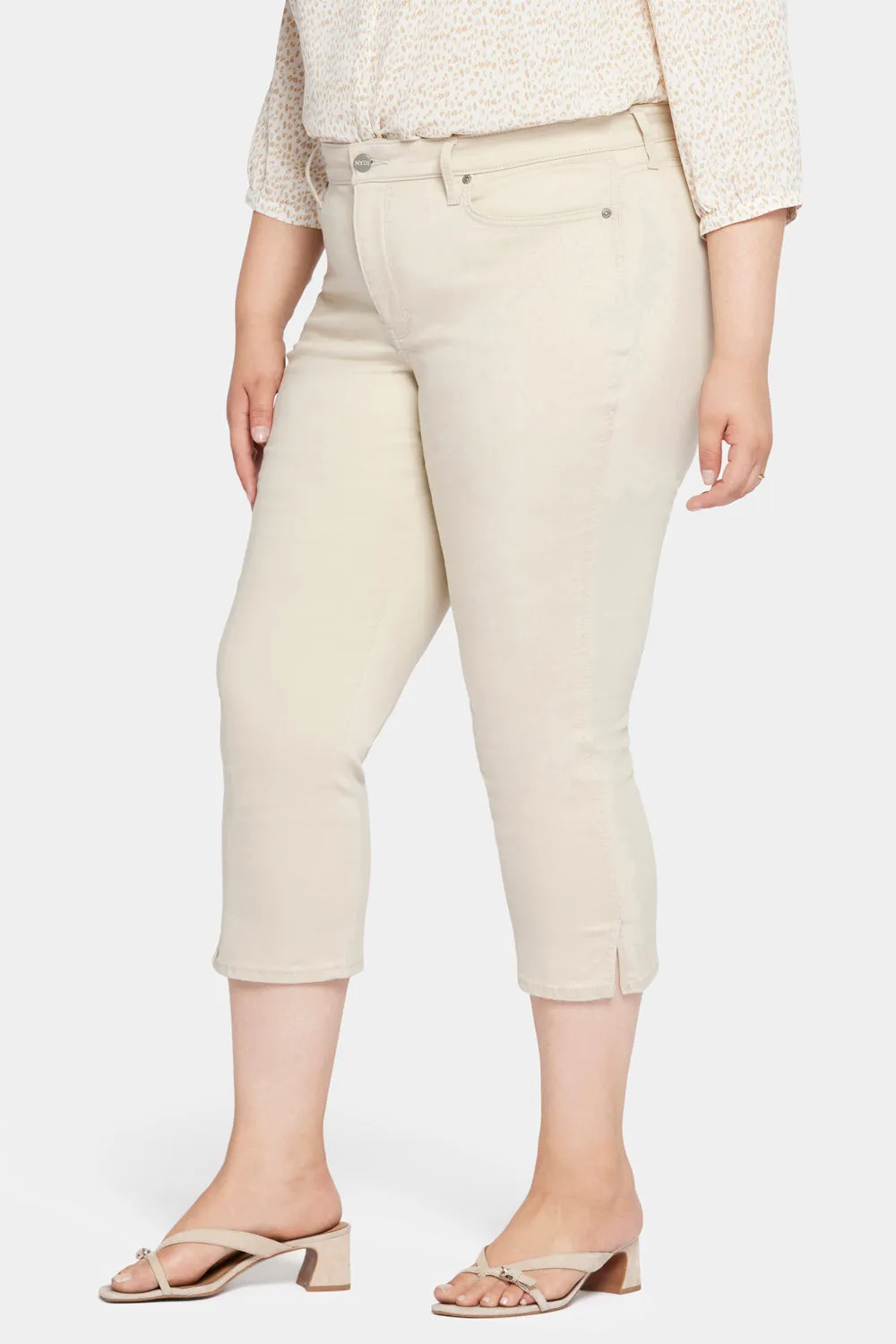 Chloe Capri Jeans In Plus Size - Feather sold by NYDJ product image thumbnail 3