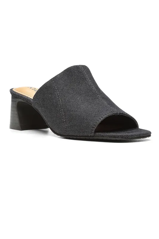 Gwen Stretch Mules - Indigo sold by NYDJ
