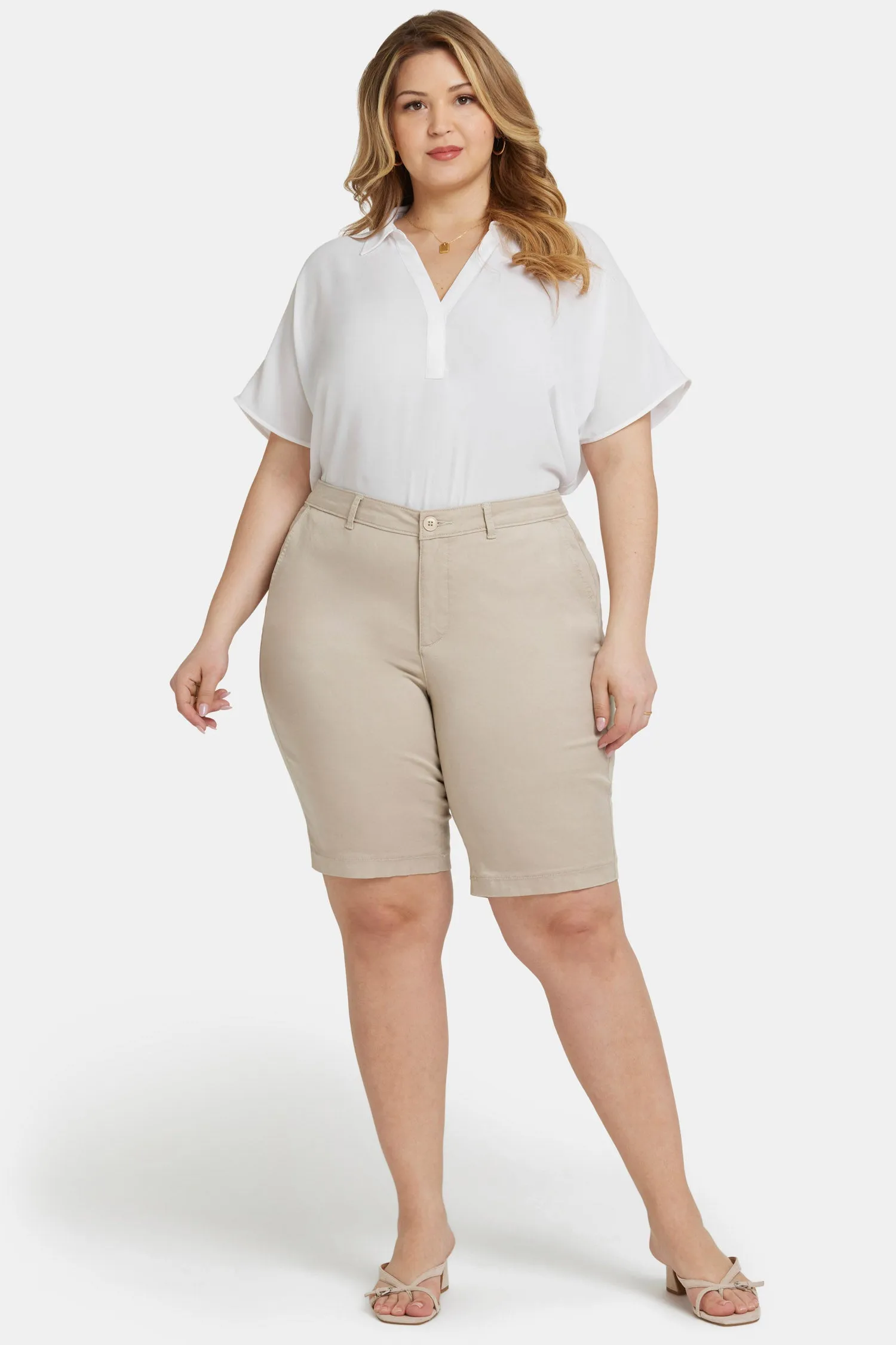 Bermuda Shorts in Plus Size - Feather sold by NYDJ product image thumbnail 4