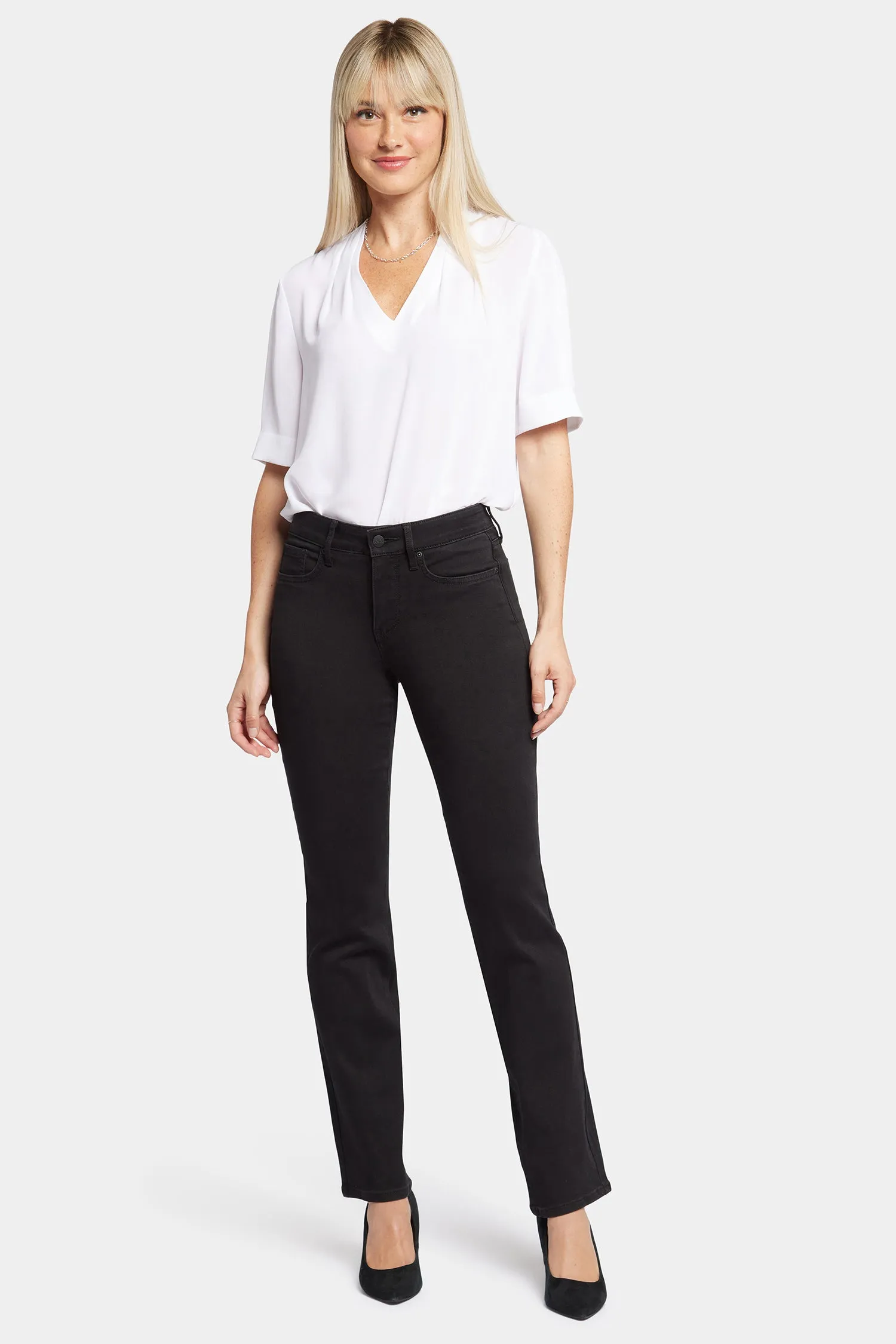 Marilyn Straight Jeans - Black sold by NYDJ product image thumbnail 5