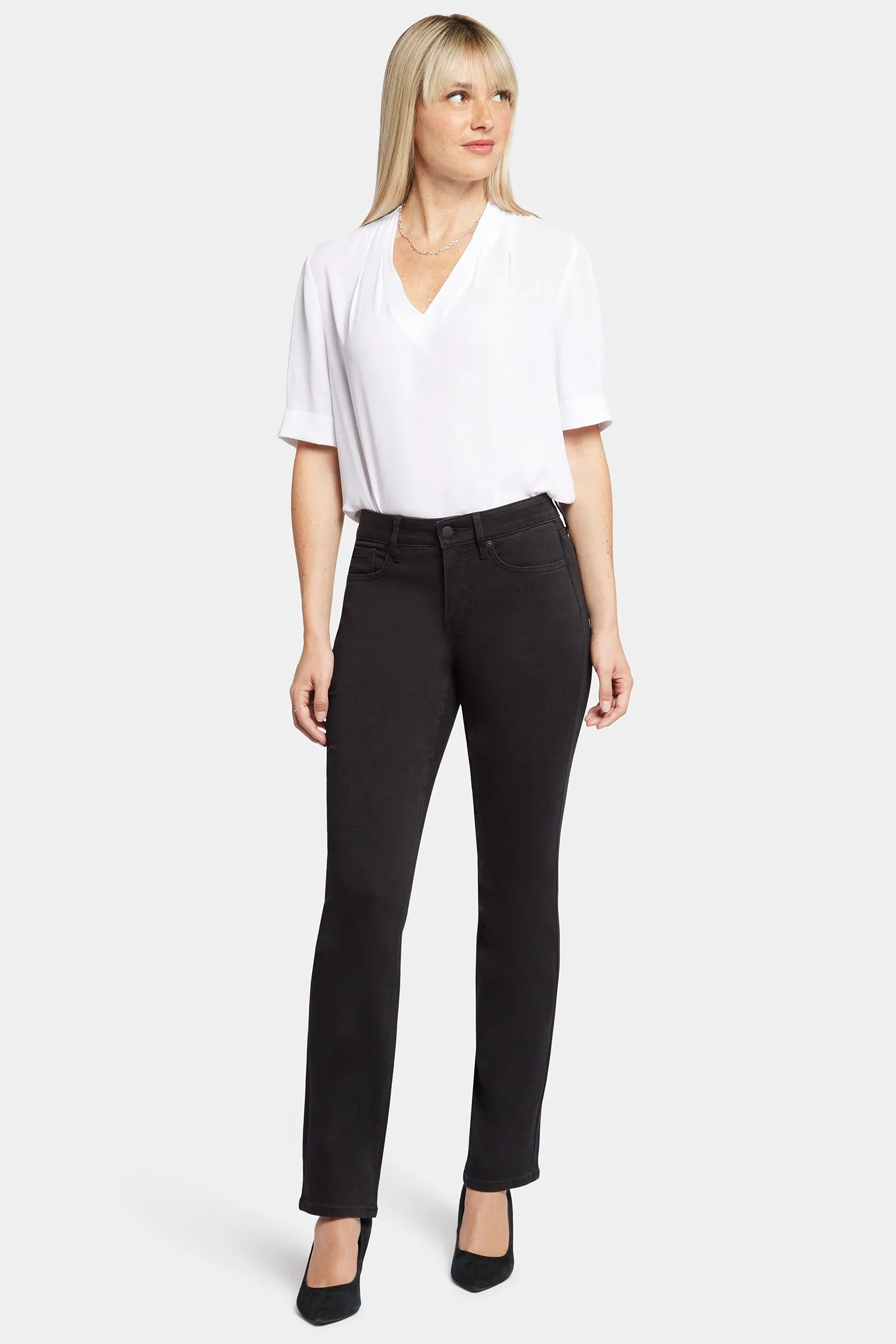 Marilyn Straight Jeans - Black sold by NYDJ