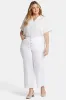 Teresa Wide Leg Ankle Jeans In Plus Size - Optic White sold by NYDJ
