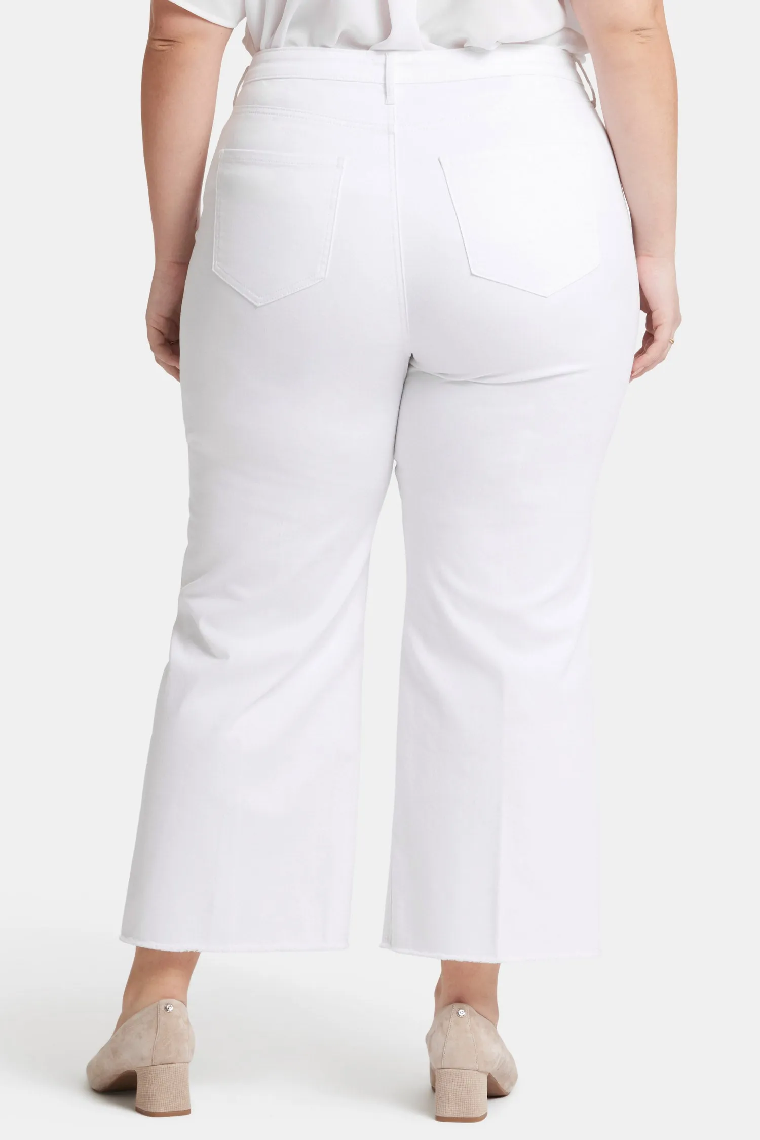 Teresa Wide Leg Ankle Jeans In Plus Size - Optic White sold by NYDJ product image thumbnail 2
