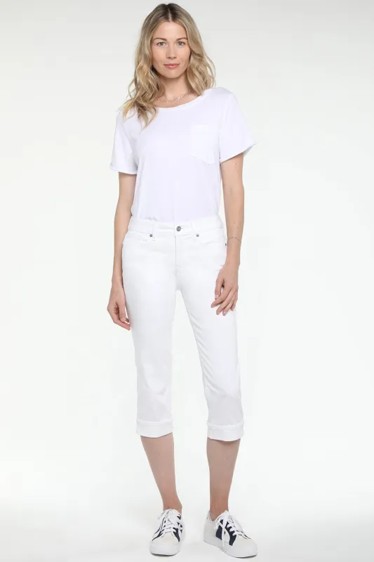 Marilyn Straight Crop Jeans In Petite - Optic White sold by NYDJ