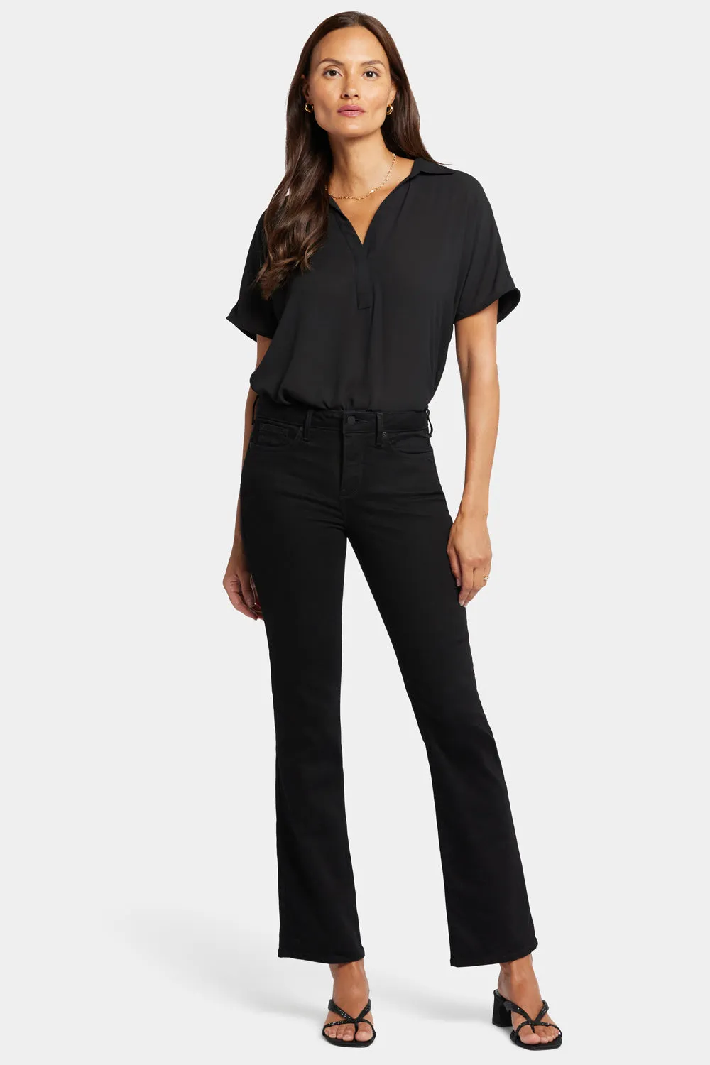 Barbara Bootcut Jeans In Short Inseam - Black sold by NYDJ product image thumbnail 4