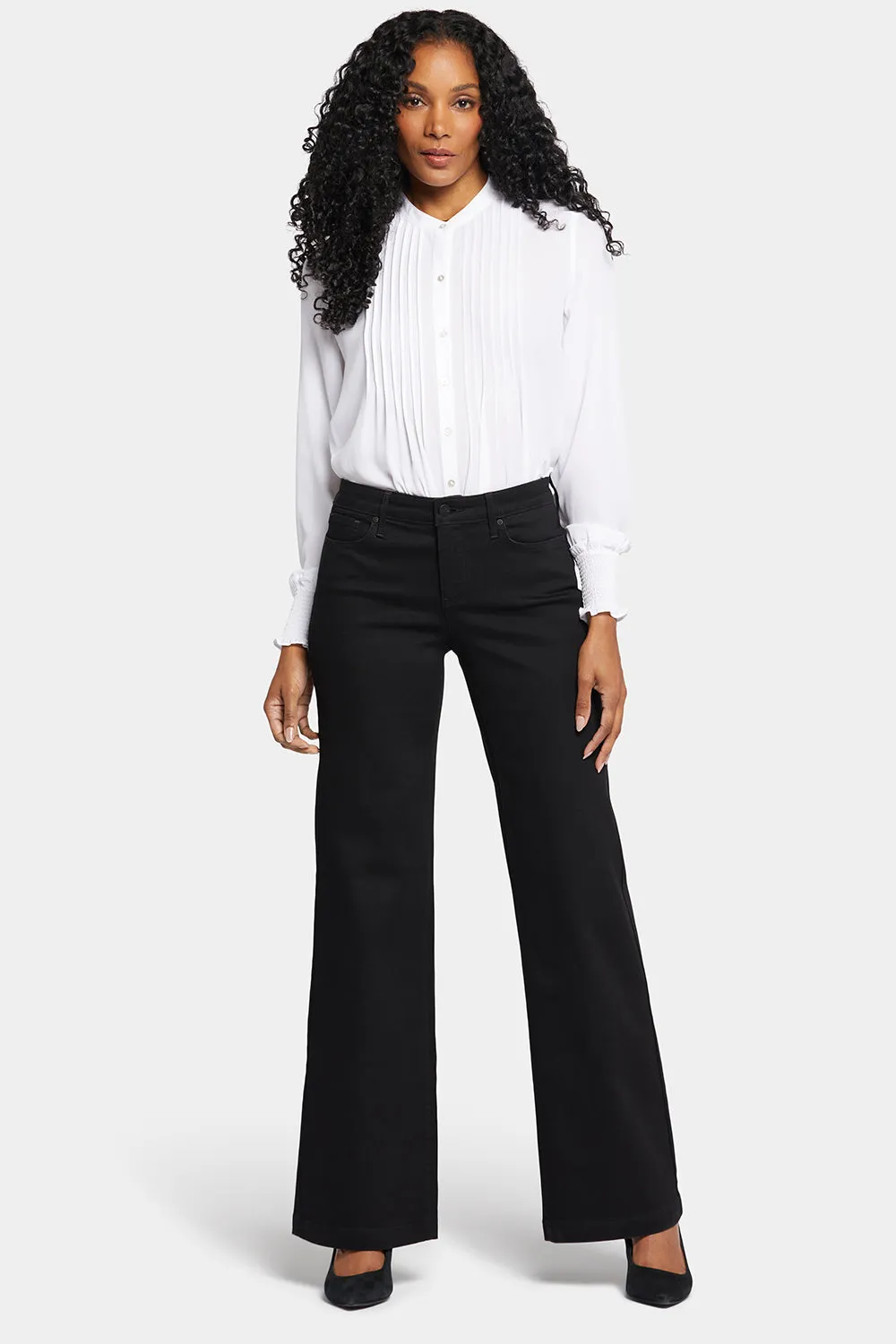 Teresa Wide Leg Jeans - Black Rinse sold by NYDJ
