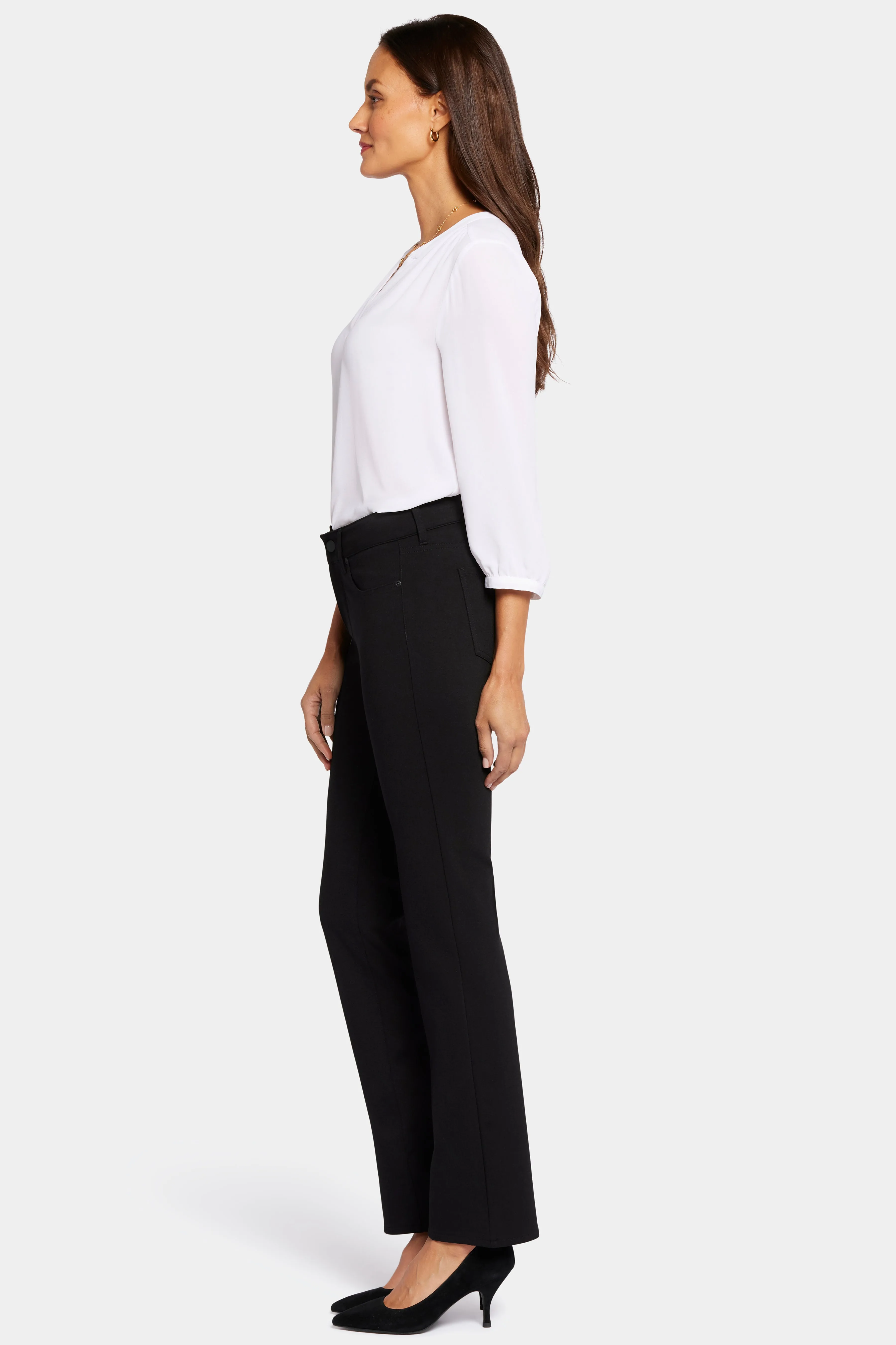 Marilyn Straight Pants In Petite - Black sold by NYDJ product image thumbnail 5