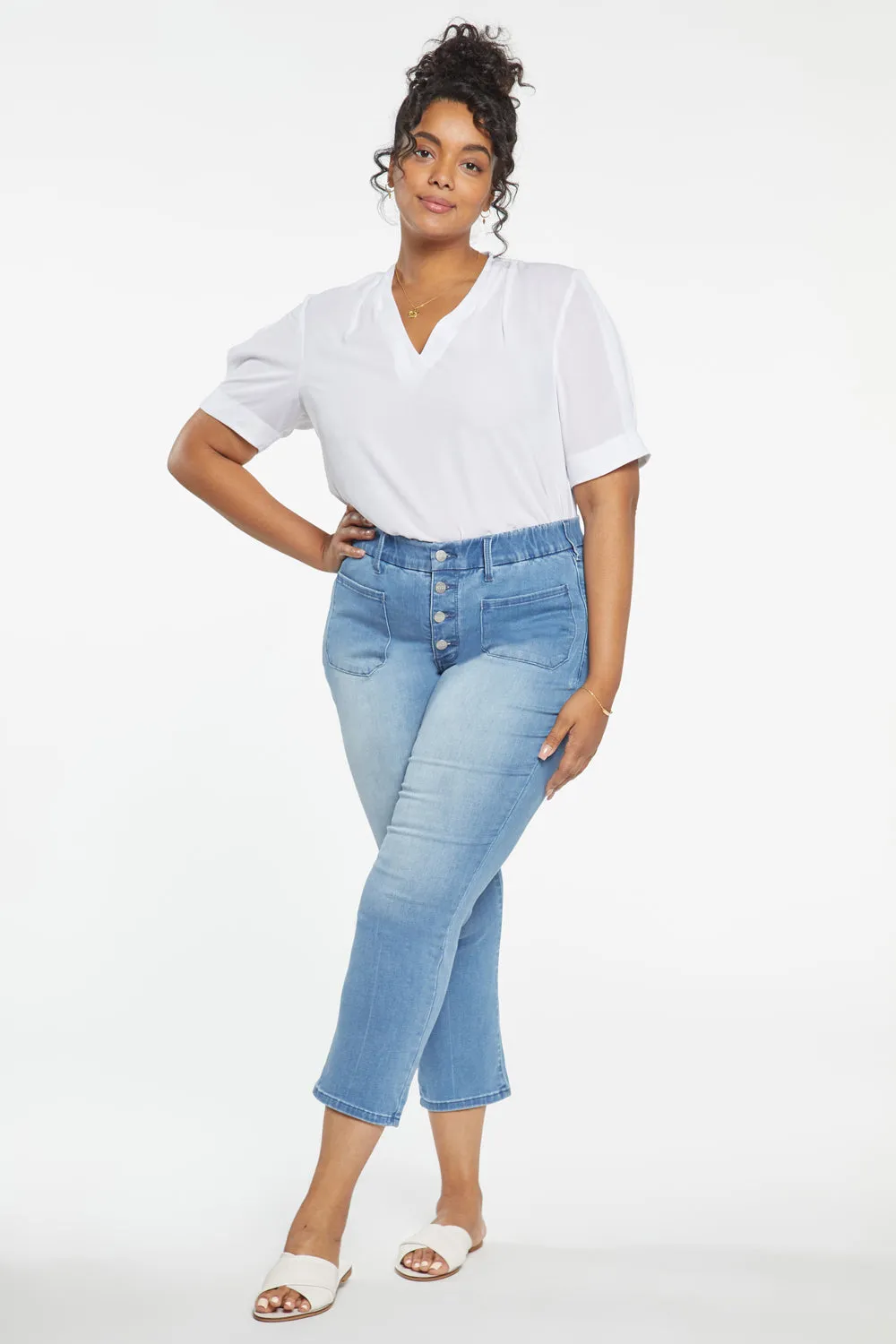 Waist-Match™ Marilyn Straight Ankle Jeans In Plus Size - Everly sold by NYDJ product image thumbnail 5