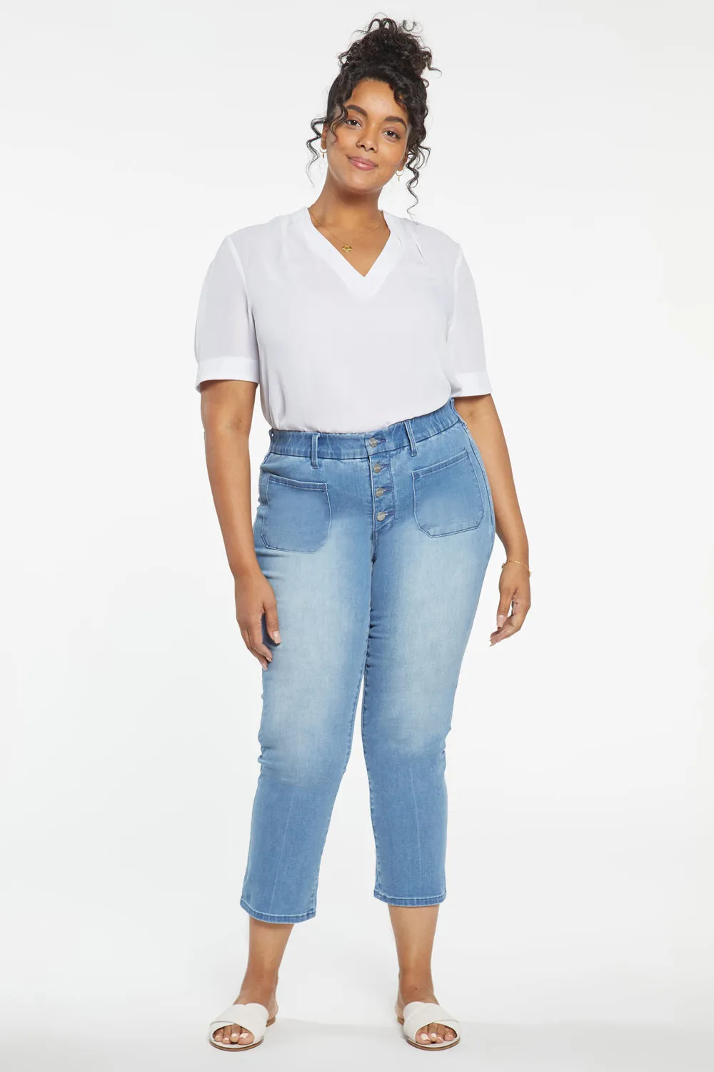 Waist-Match™ Marilyn Straight Ankle Jeans In Plus Size - Everly sold by NYDJ product image thumbnail 4