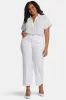 Teresa Wide Leg Ankle Jeans in Plus Size - Optic White sold by NYDJ