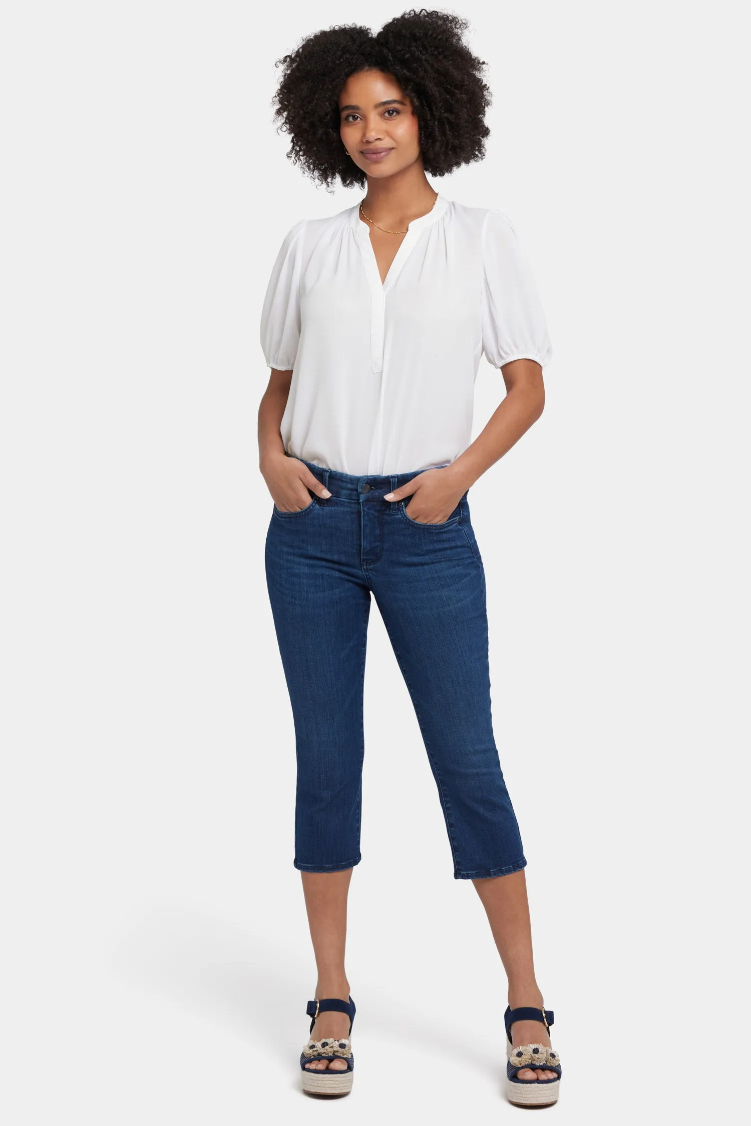Waist-Match™ Marilyn Straight Crop Jeans - Ibiza Blues sold by NYDJ