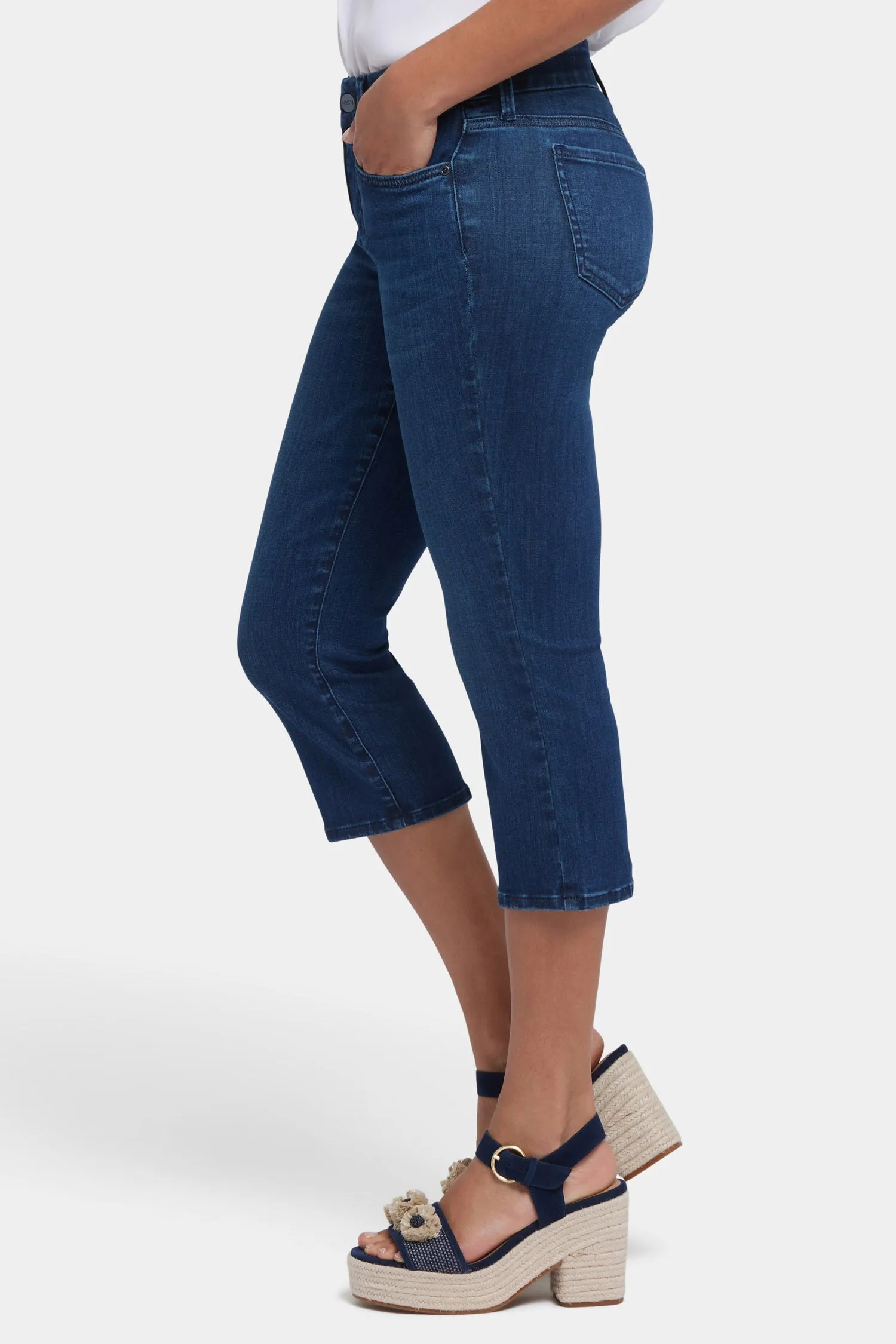 Waist-Match™ Marilyn Straight Crop Jeans - Ibiza Blues sold by NYDJ product image thumbnail 3