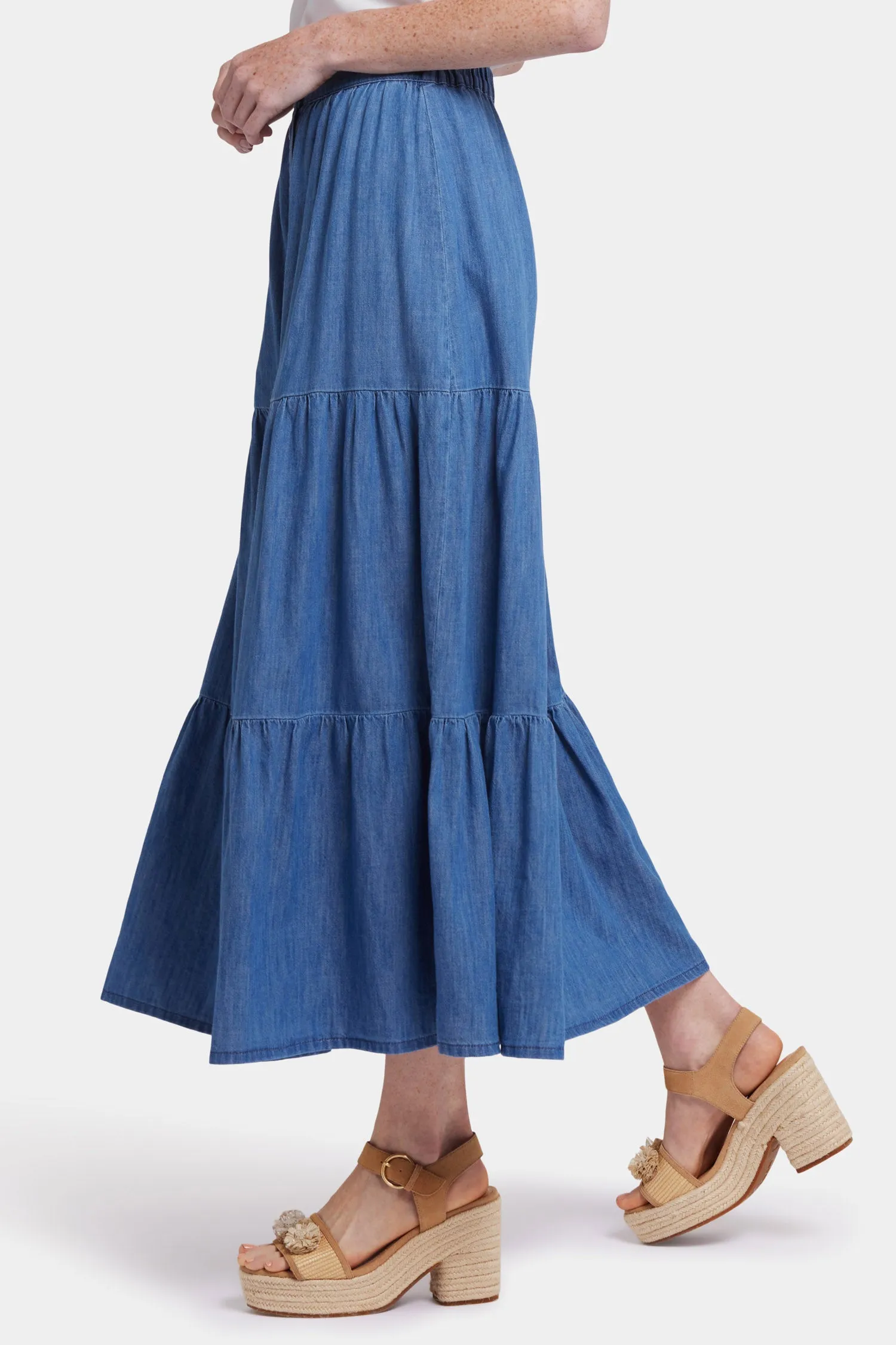 Tiered Maxi Skirt - Everly sold by NYDJ product image thumbnail 3