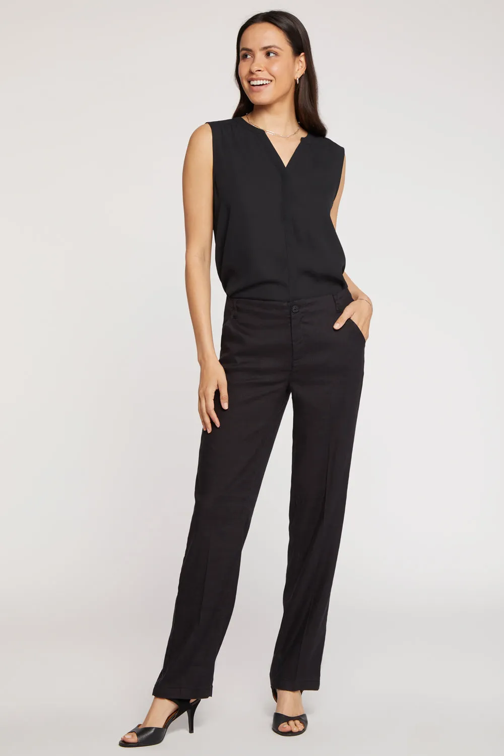 Marilyn Straight Pants - Black sold by NYDJ product image thumbnail 4